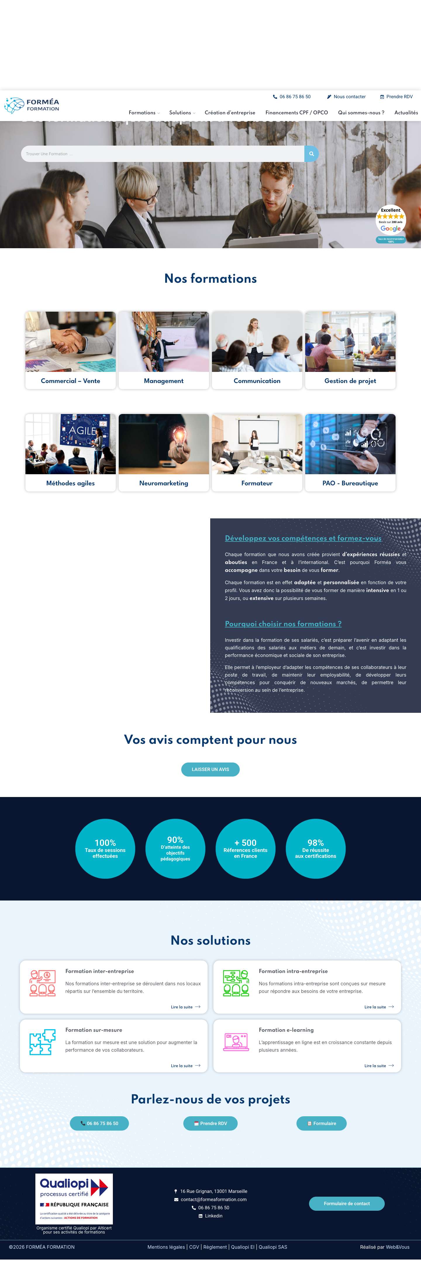 FORMÉA Formation - Full Screenshot