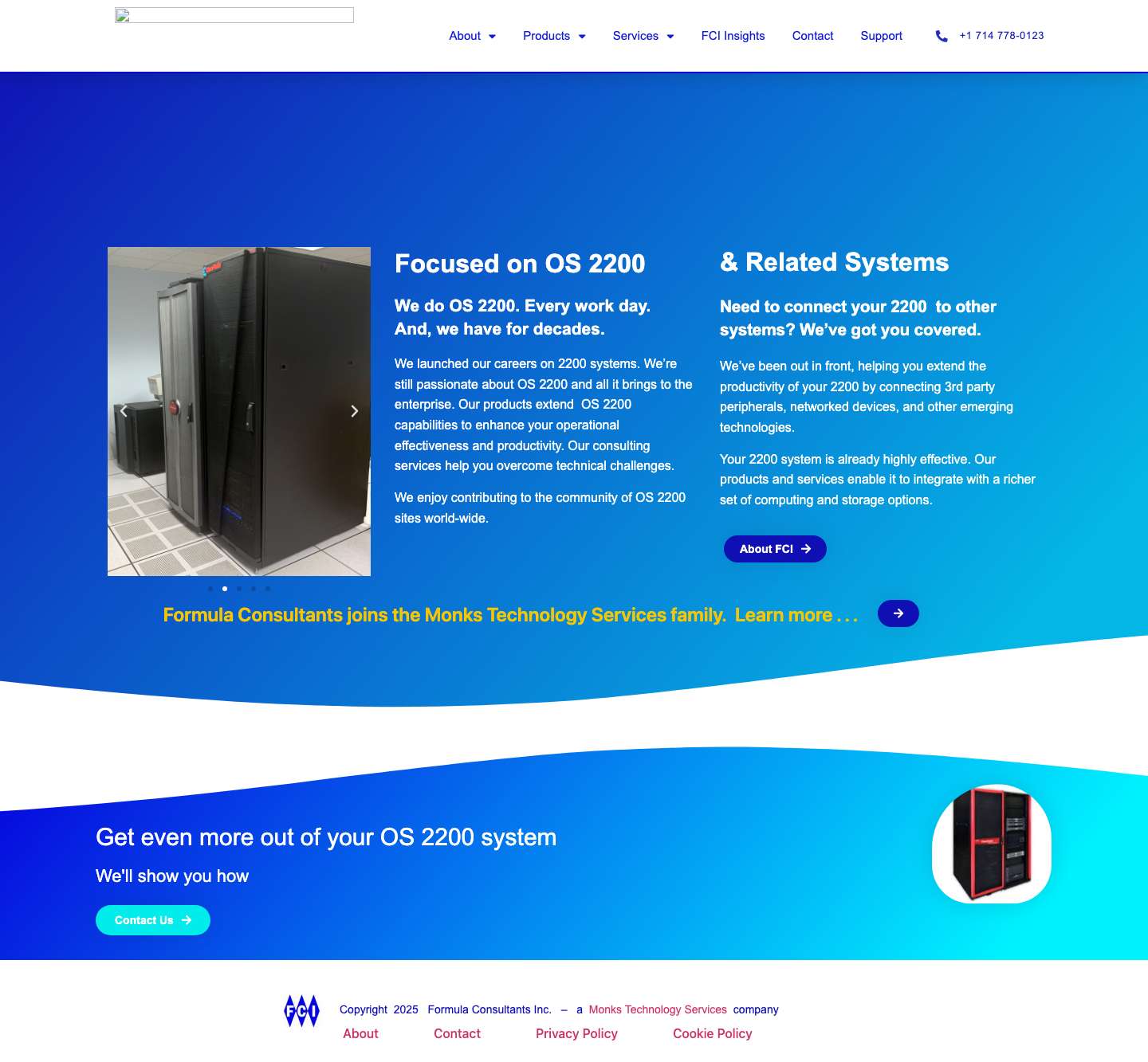 FCI Website - Full Screenshot
