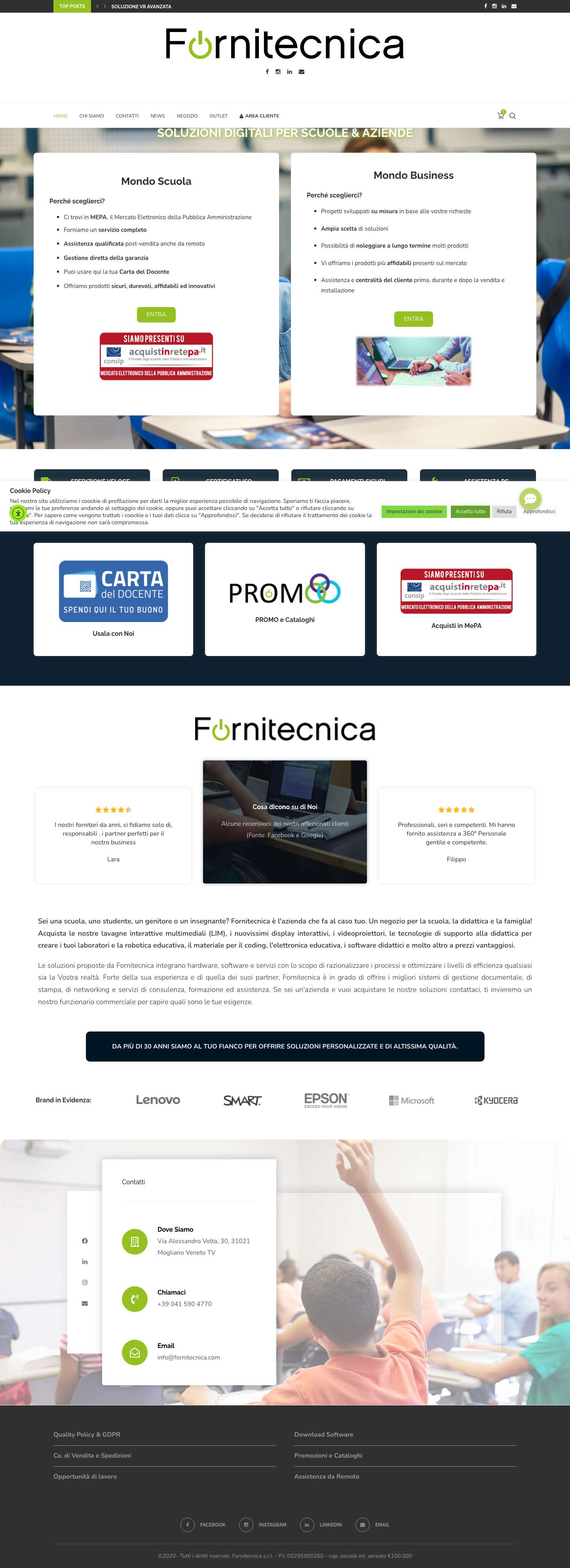 Home - Fornitecnica - Full Screenshot