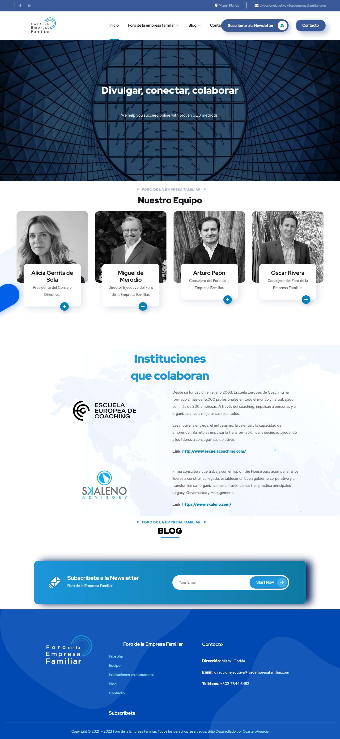 Foro de la Empresa Familiar - Full Screenshot