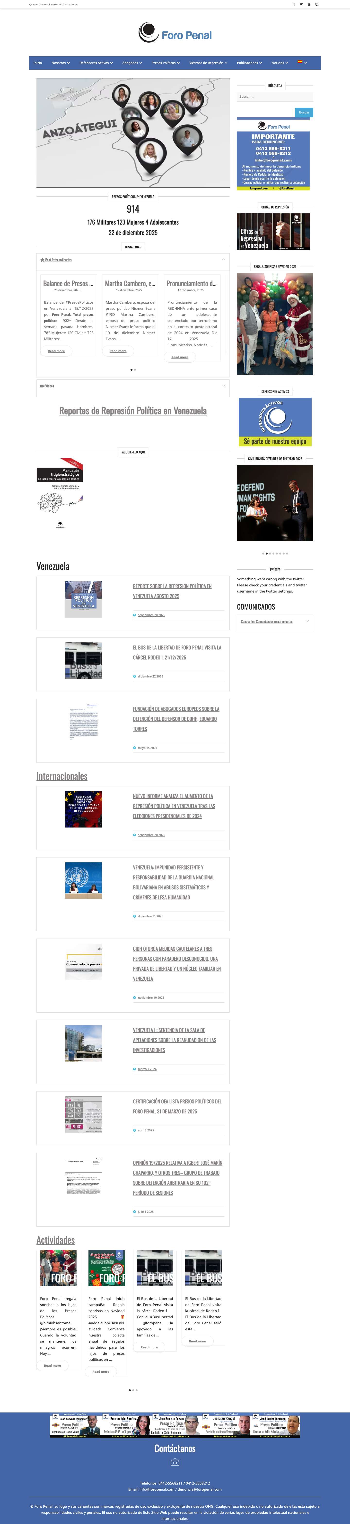 Home - Foro Penal - Full Screenshot