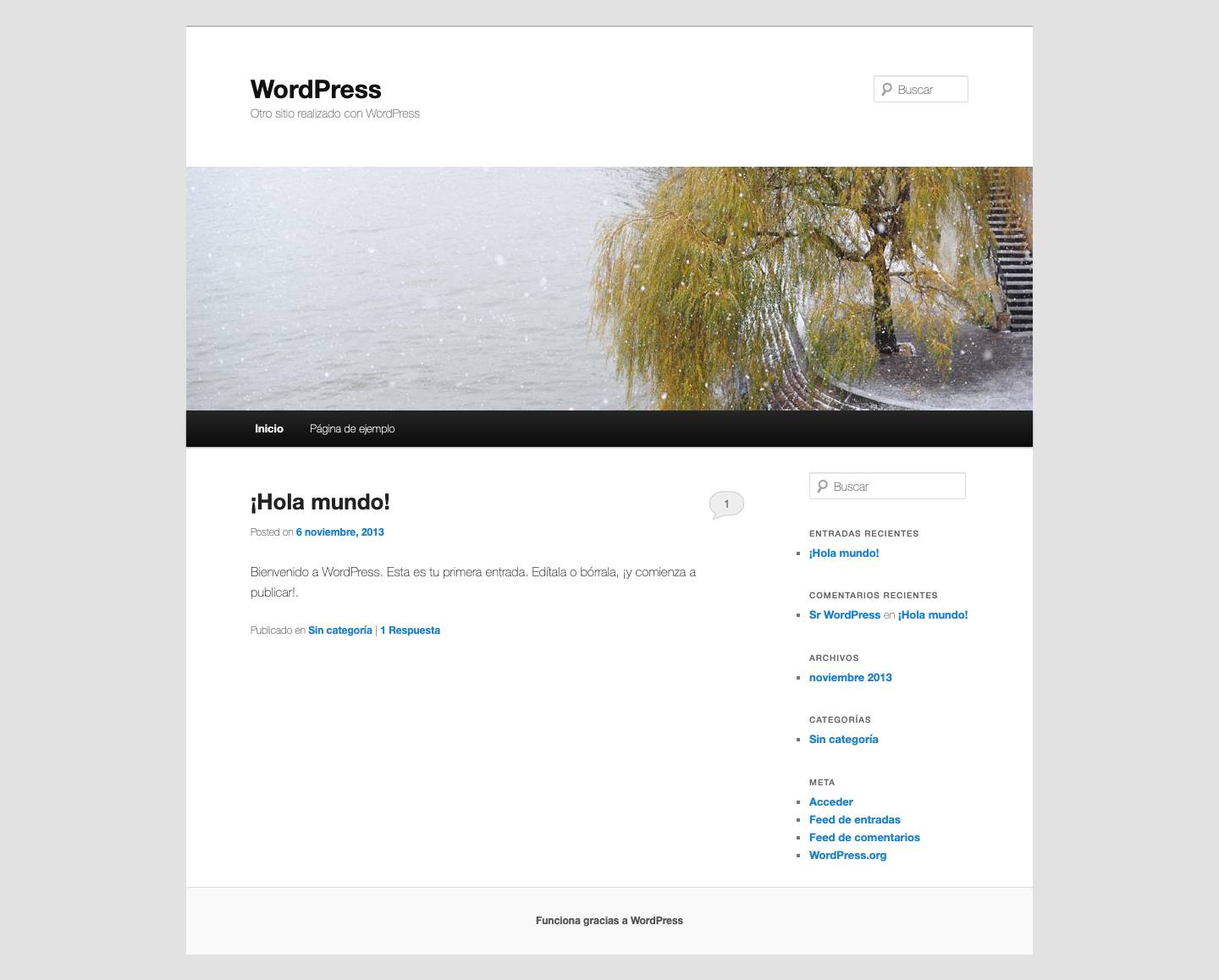 WordPress | Otro sitio realizado con WordPress - Full Screenshot
