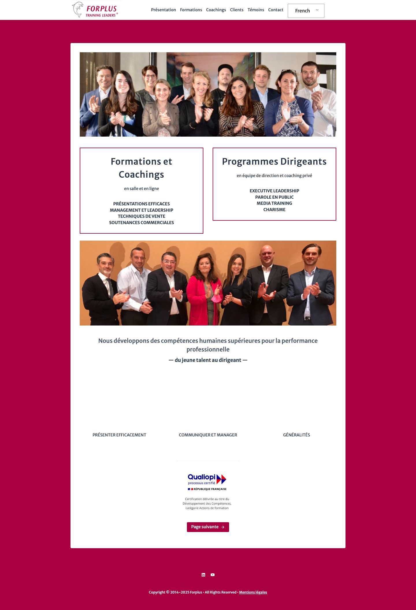 0 - Accueil - ForplusDéfiler vers le hautDéfiler vers le haut - Full Screenshot