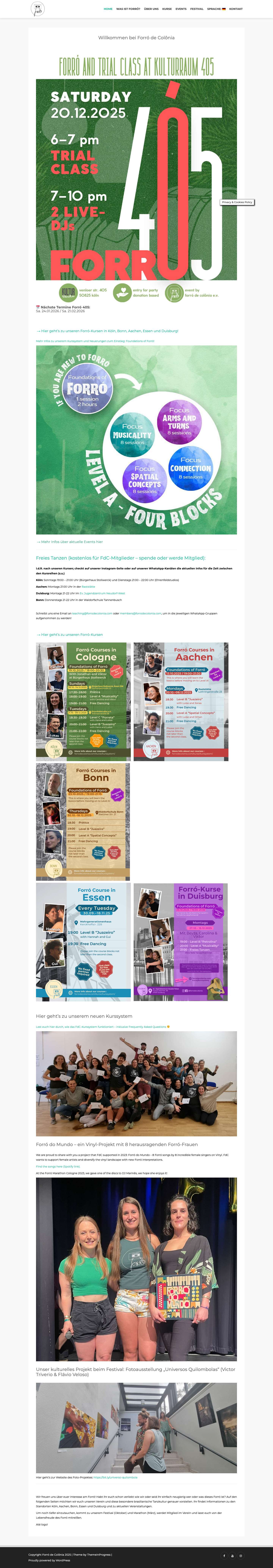 Willkommen bei Forró de Colônia! - Full Screenshot