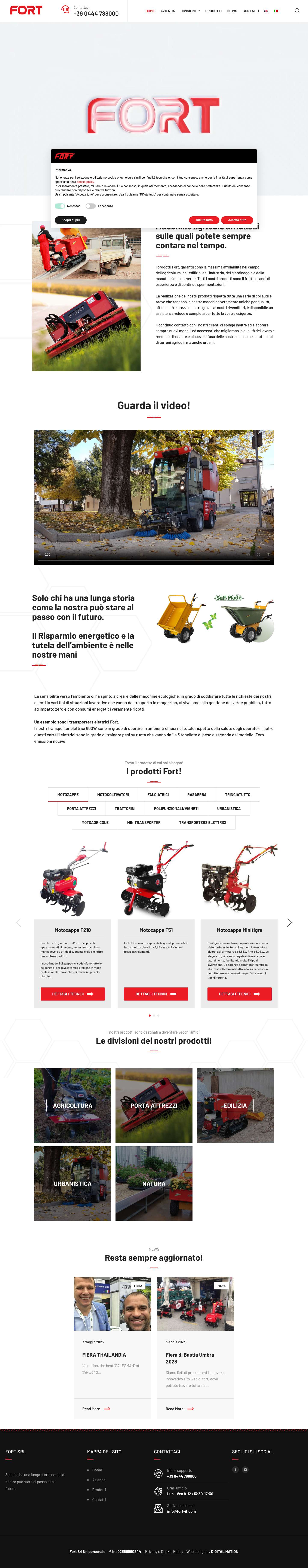 Fort | Macchine agricole professionali - Full Screenshot