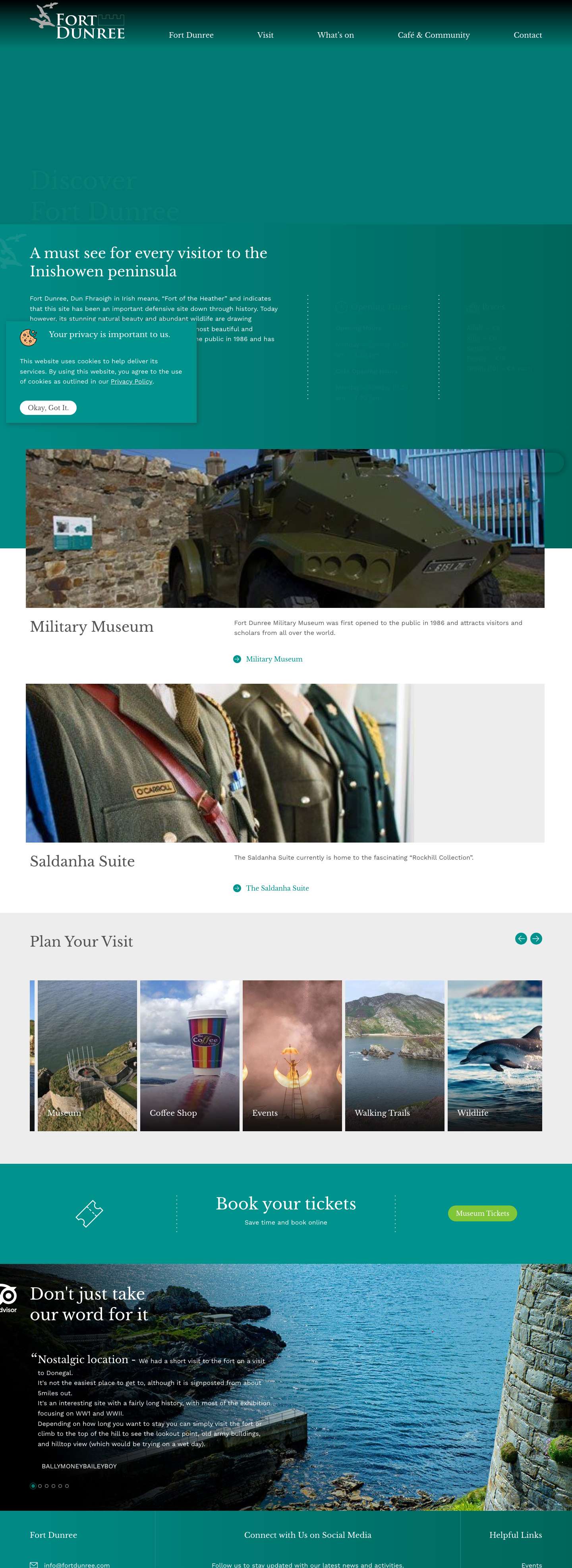 Fort Dunree | Inishowen Peninsula | Donegal - Full Screenshot