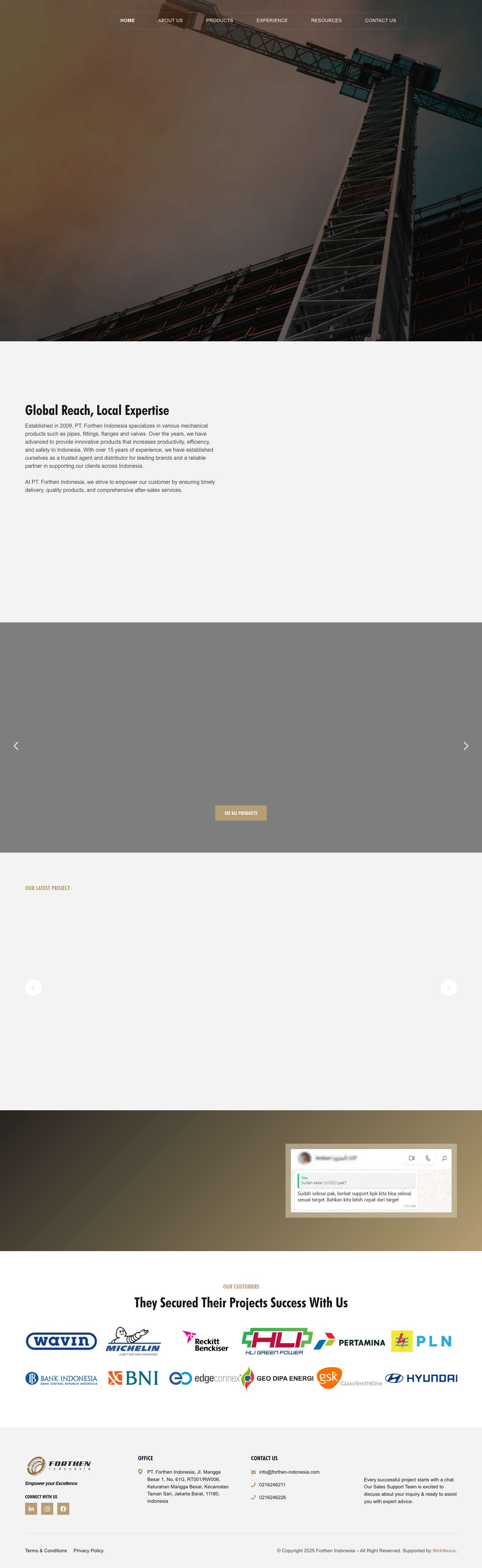 Forthen Indonesia - Empower your Excellence - Full Screenshot