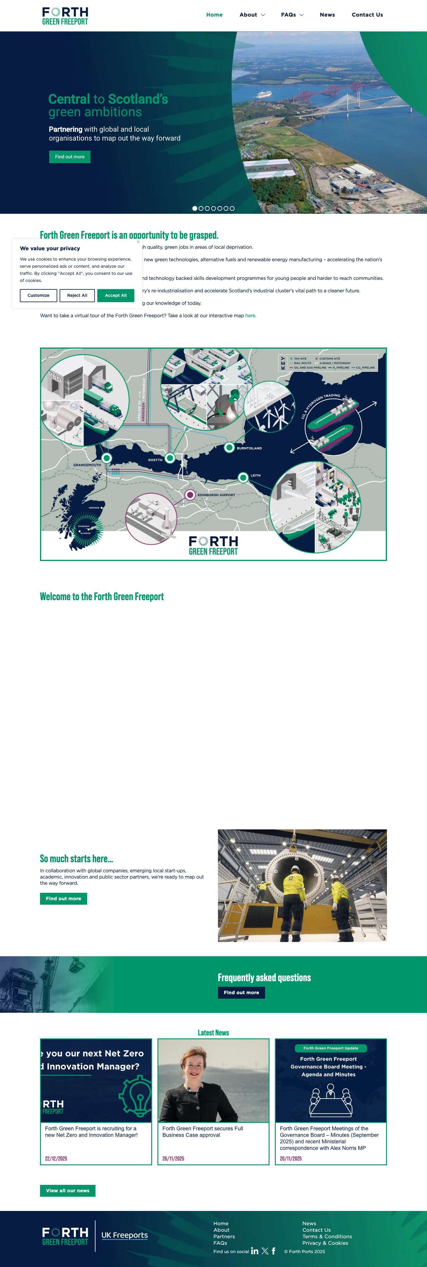 Home - Forth Green Freeport - Full Screenshot