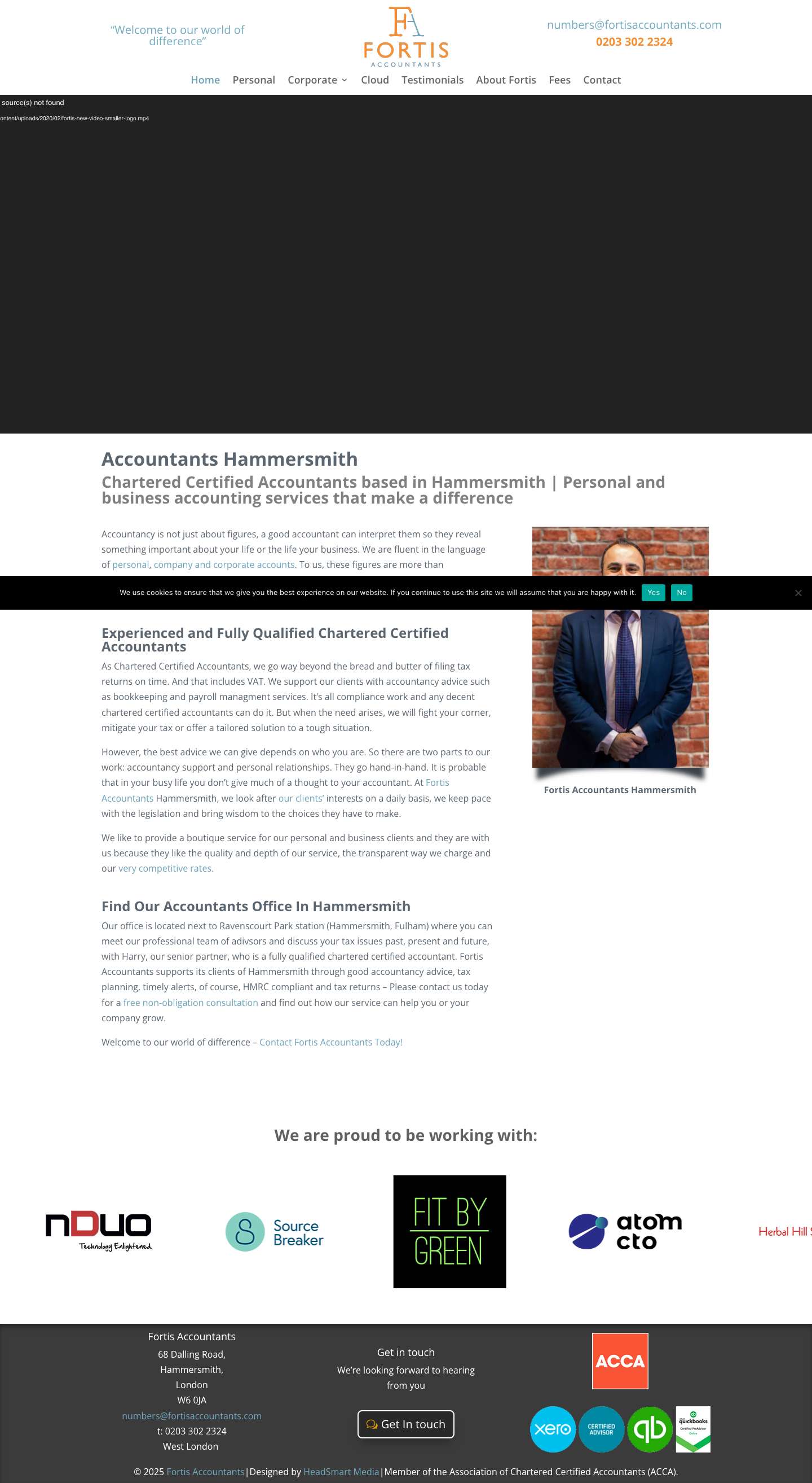 Accountants Hammersmith | Chartered Accountants - Full Screenshot