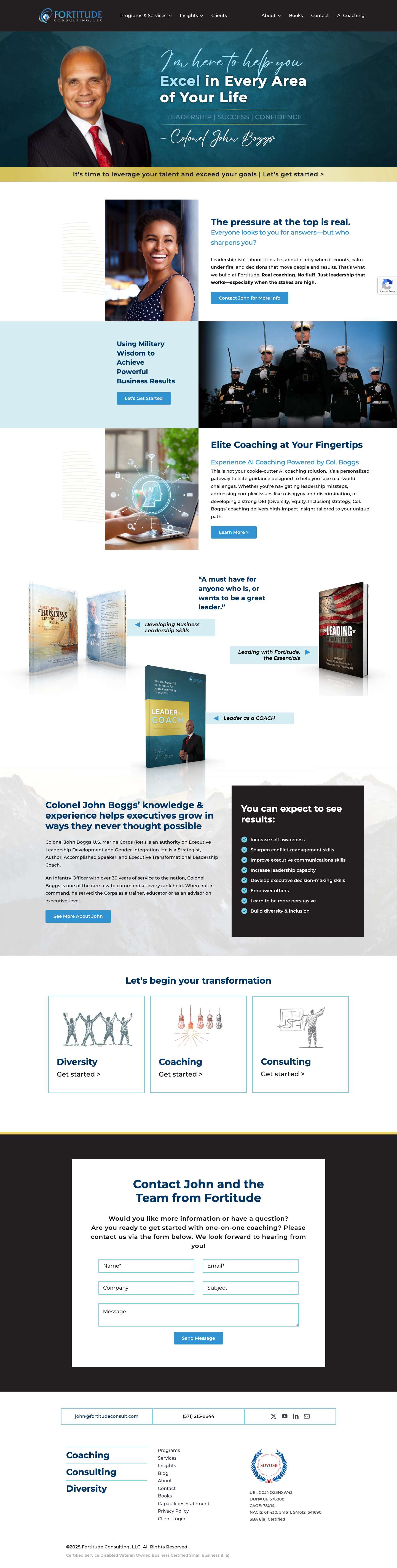 Home - Fortitude Consulting - Full Screenshot