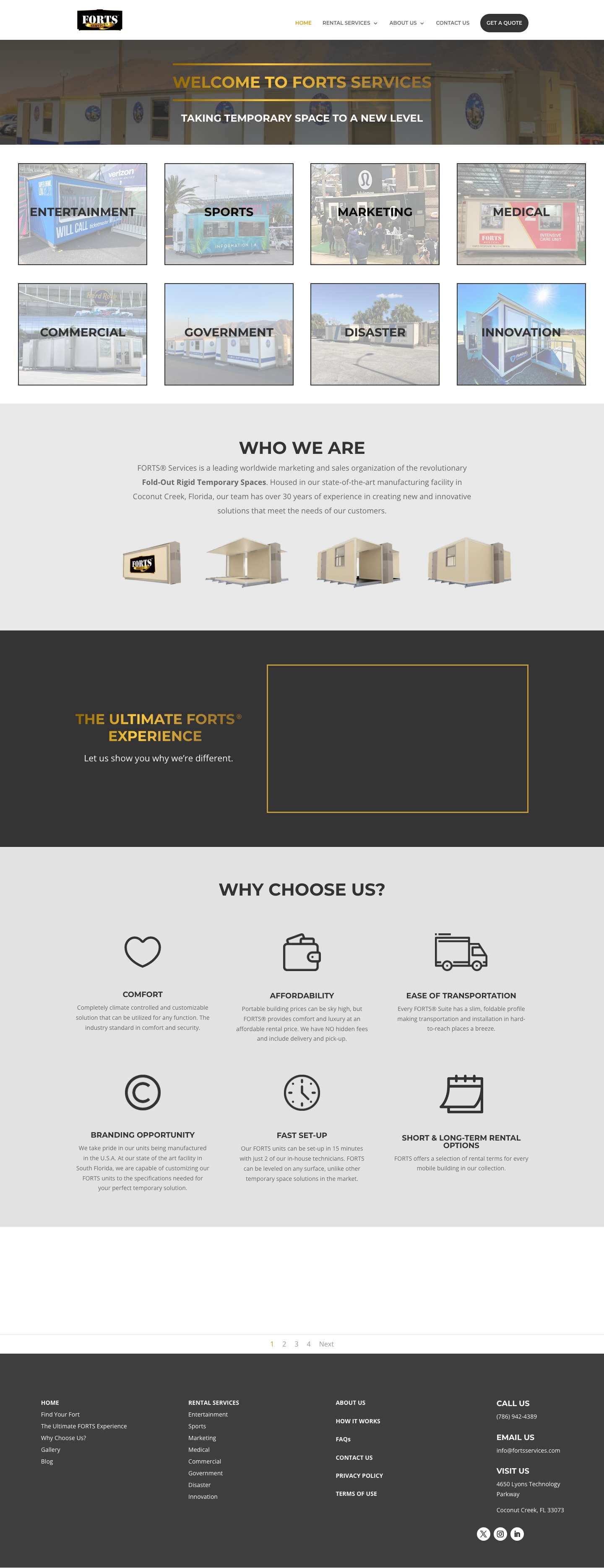 FORTS Services | - Full Screenshot