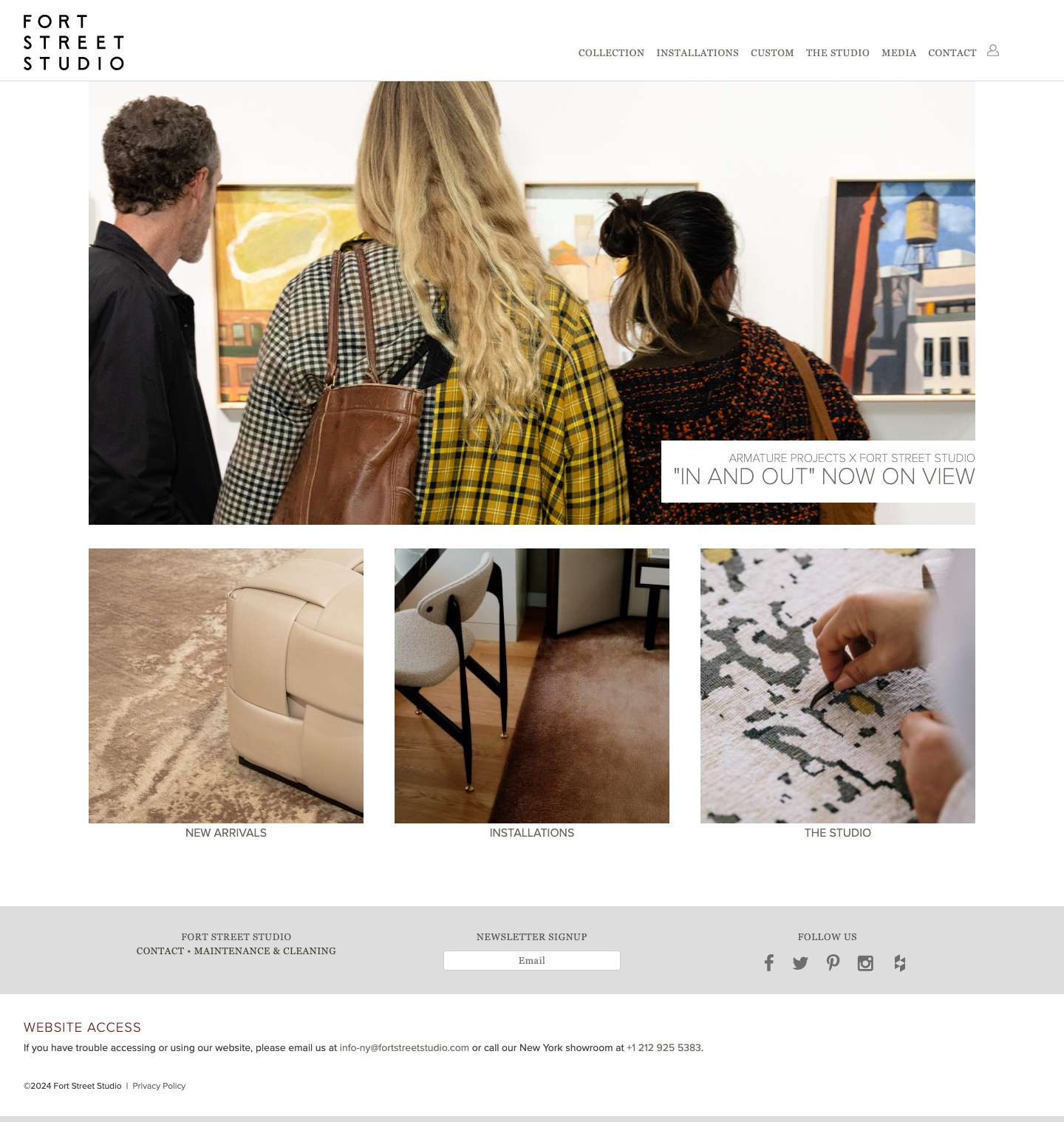 Fort Street Studio | Luxurious Hand-knotted Carpets - Full Screenshot