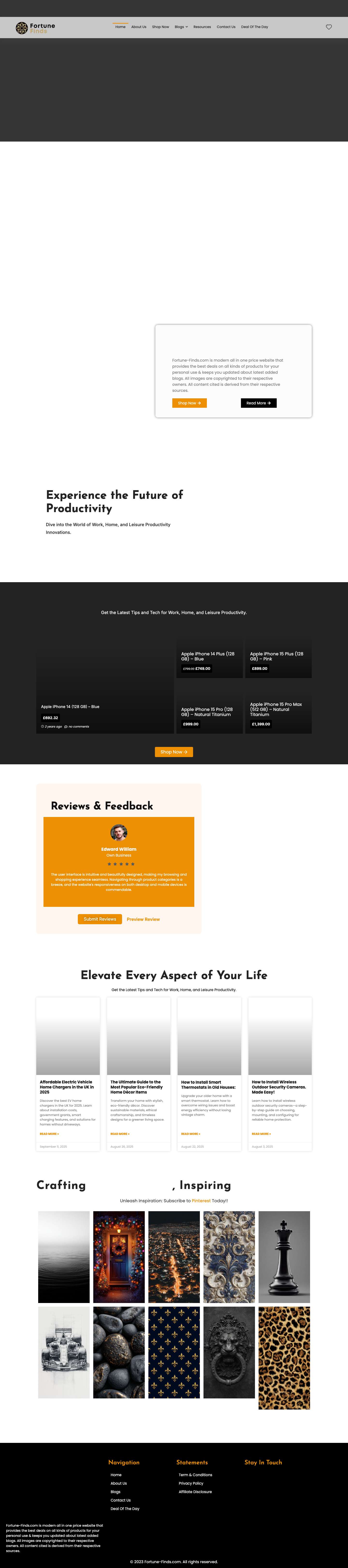 Home - Fortune-finds.com - Full Screenshot