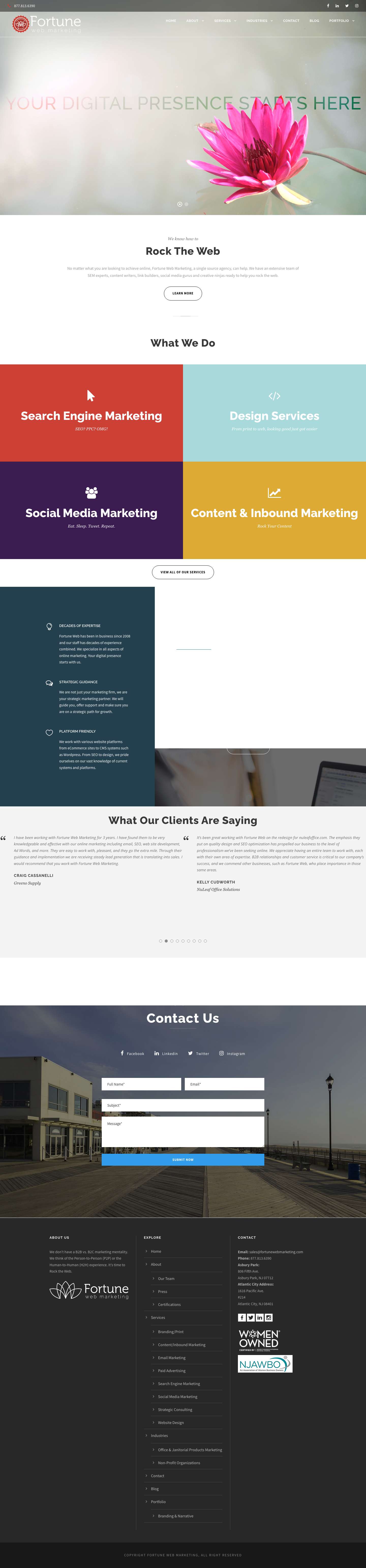 Fortune Web Marketing: Full Service Online Marketing Agency - Full Screenshot