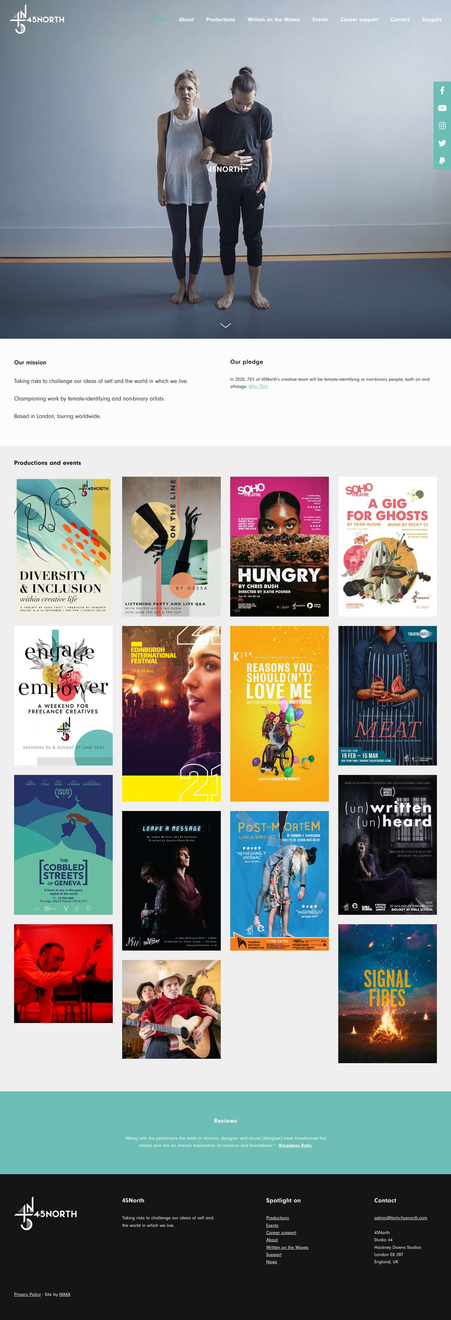 45North theatre production - Full Screenshot