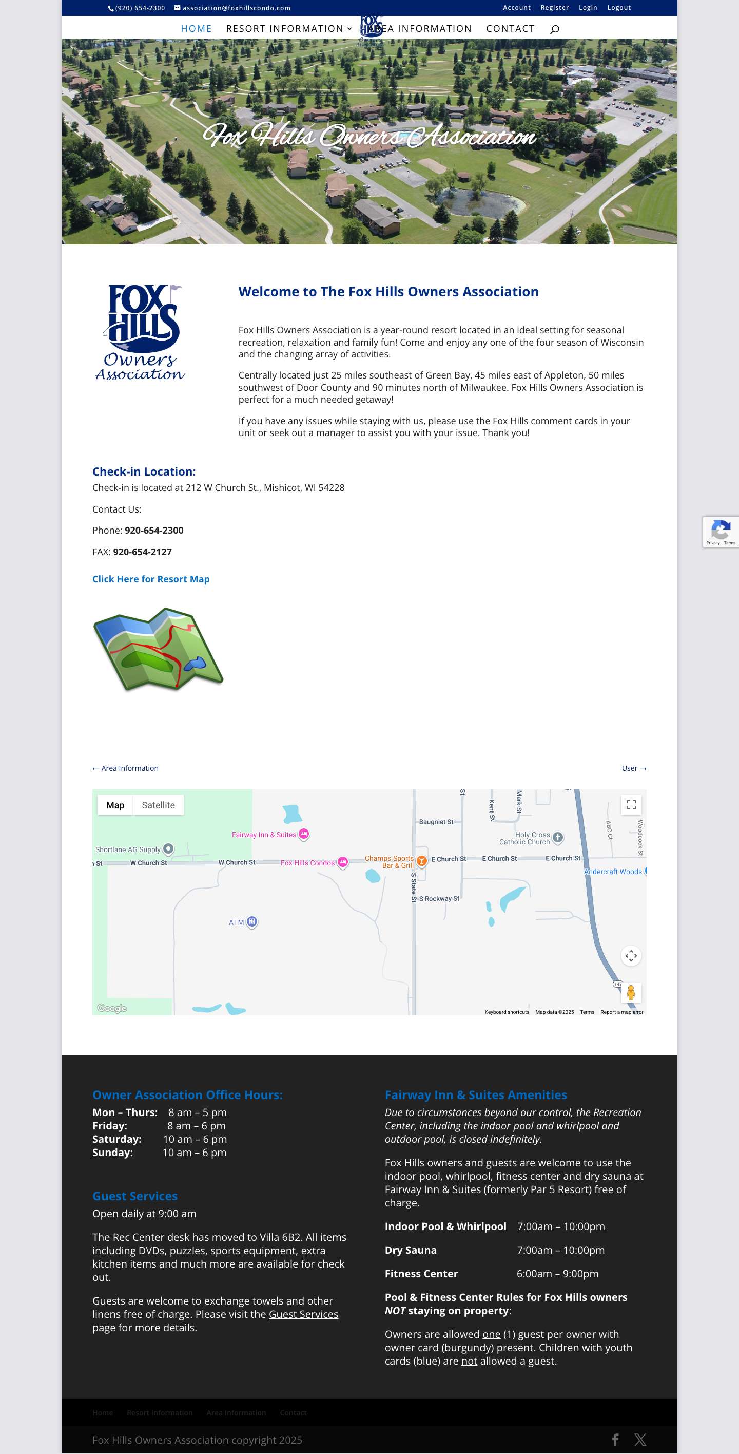 Fox Hills Owners Association | Foxhills Mishicot Wisconsin Owners Association - Full Screenshot