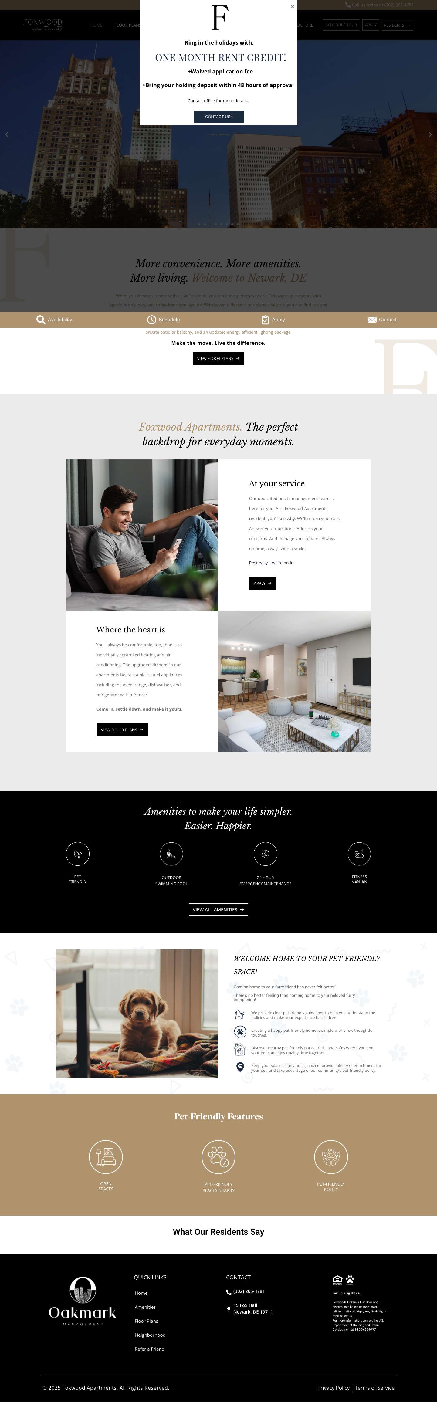 Foxwood Apartments | Pet Friendly Community in Newark, DE - Full Screenshot