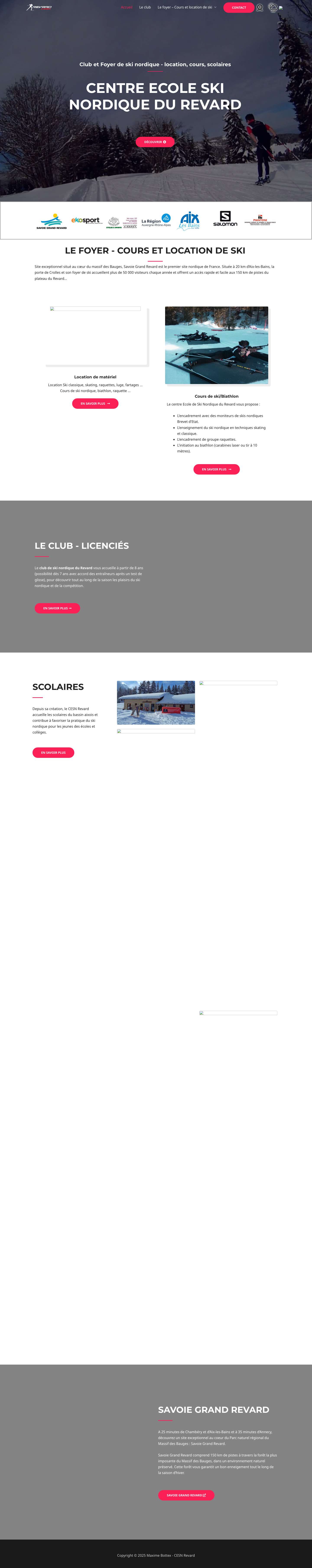 Ski Nordique Le Revard – Le plaisir du nordique - Full Screenshot