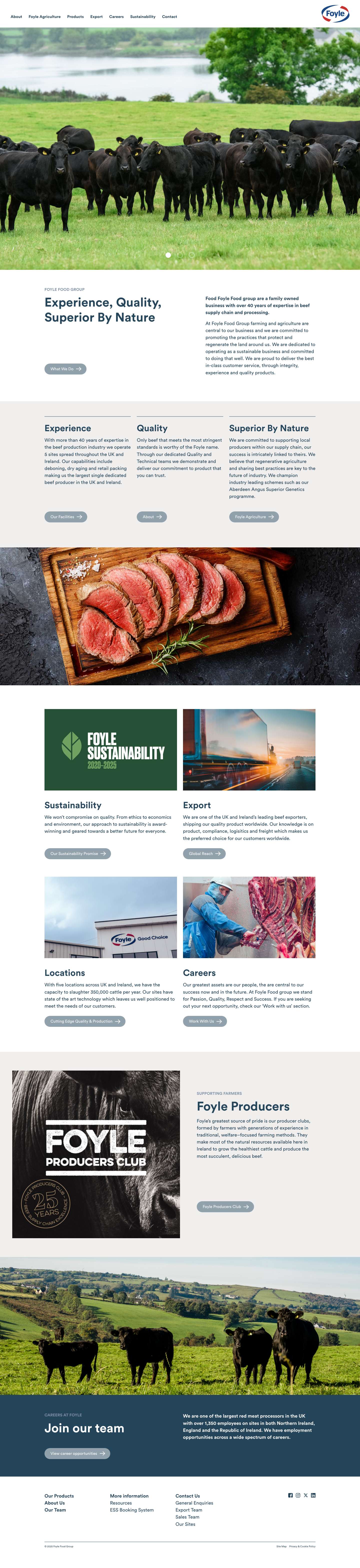 Foyle Food Group – Largest Single Dedicated Beef Processor in the UK and Ireland - Full Screenshot