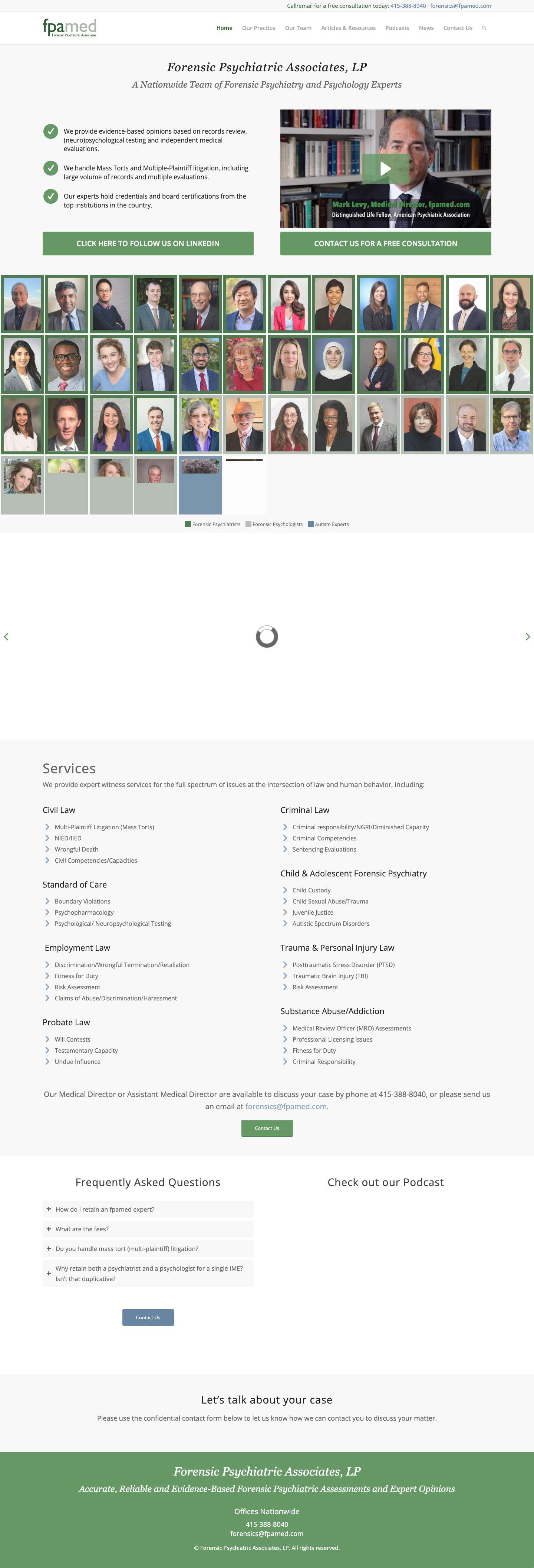 FPAMED Forensic Psychiatric Associates LPClick to open the search input fieldScroll to top - Full Screenshot