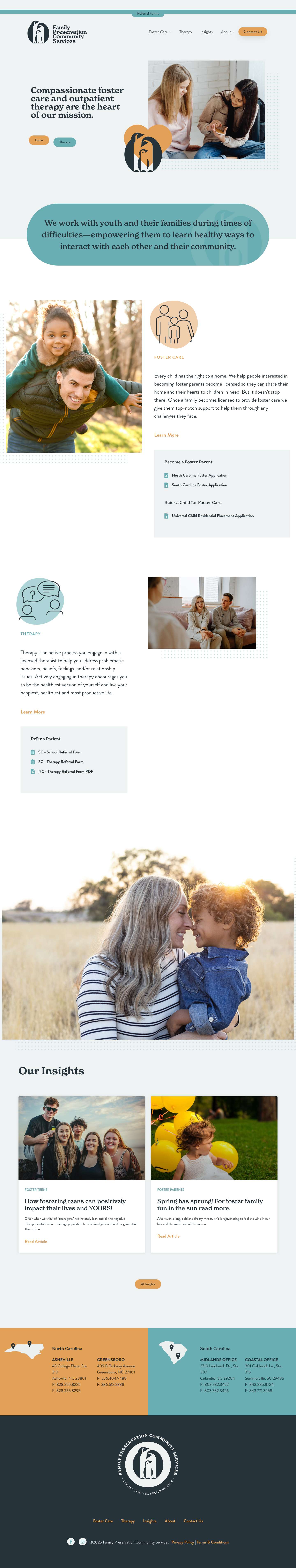 Family Preservation Community Services - Full Screenshot