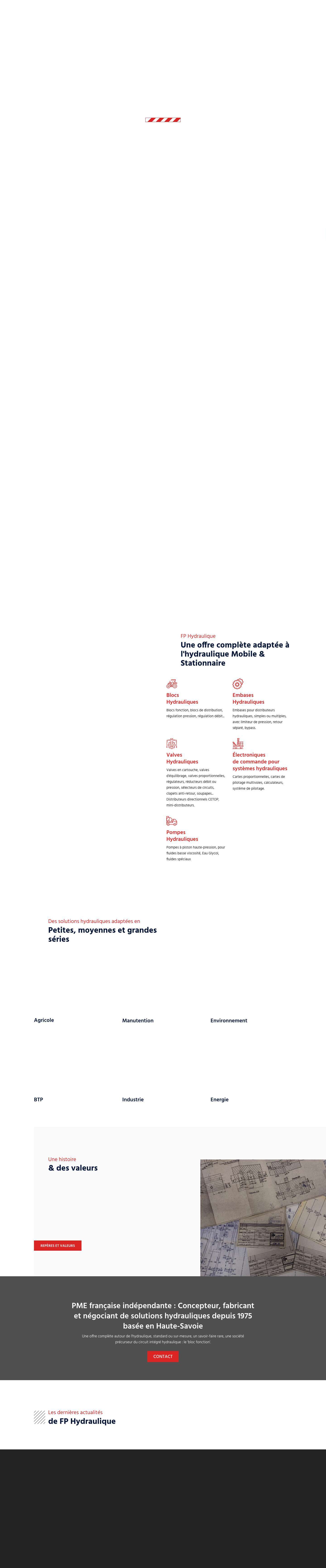 FP Hydraulique - L'hydraulique crée et réalisée en France - FP Hydraulique - Full Screenshot