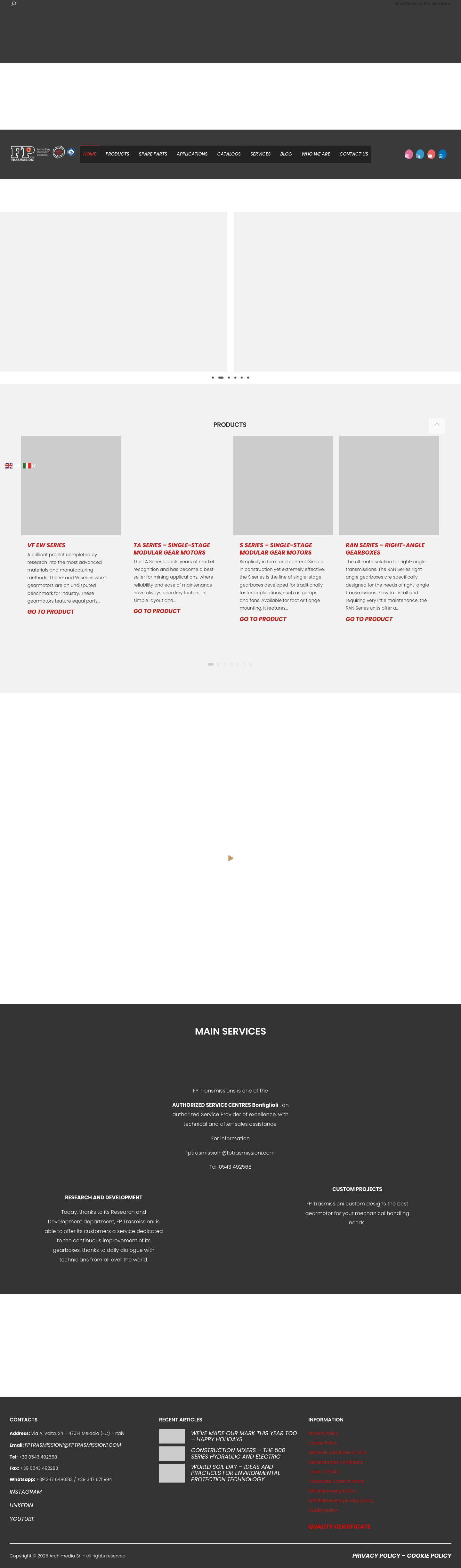 FP Trasmissioni - Full Screenshot