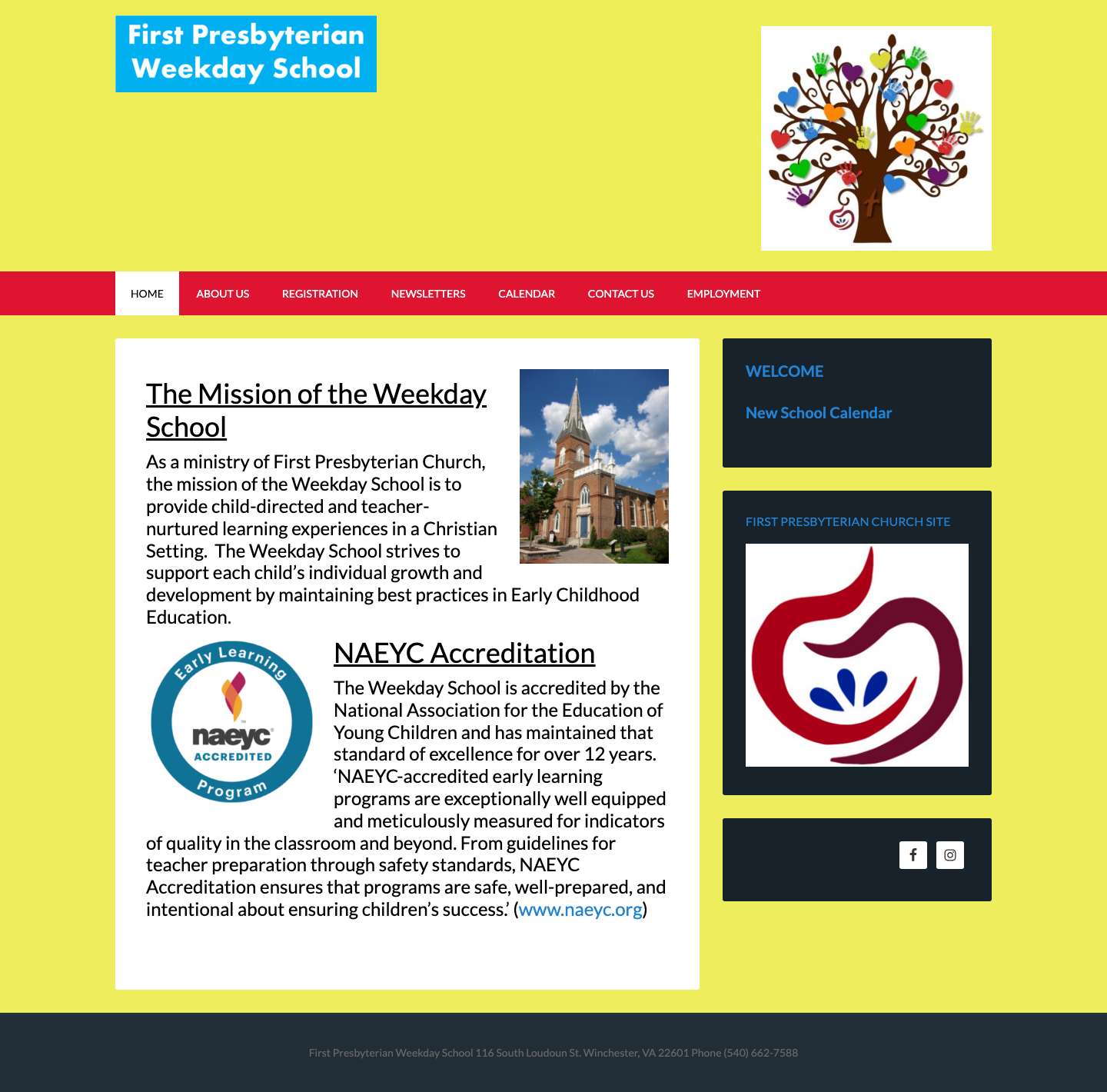 First Presbyterian Weekday SchoolFacebookInstagram - Full Screenshot