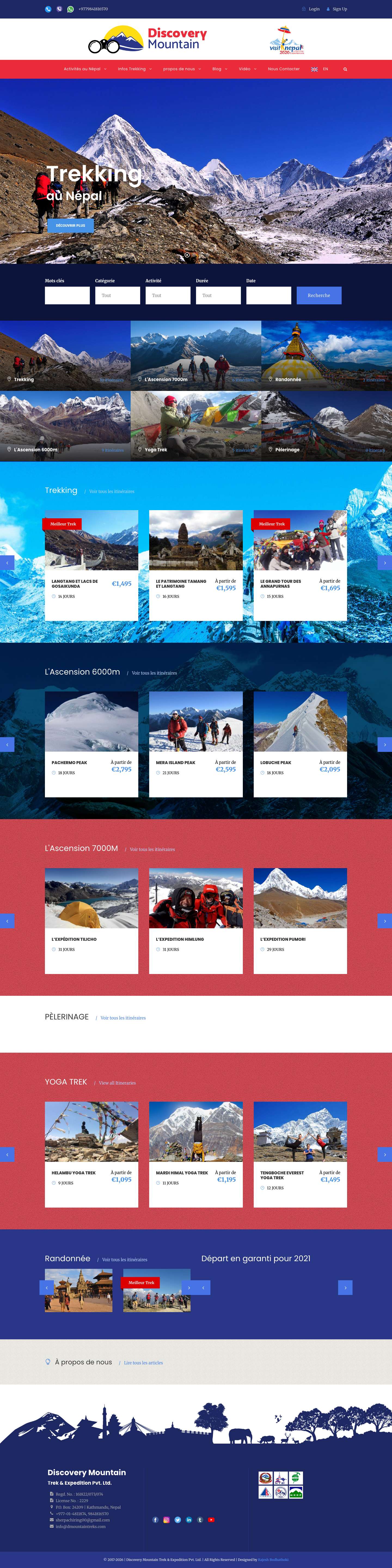 Discovery Mountain Trek & Expedition - Full Screenshot