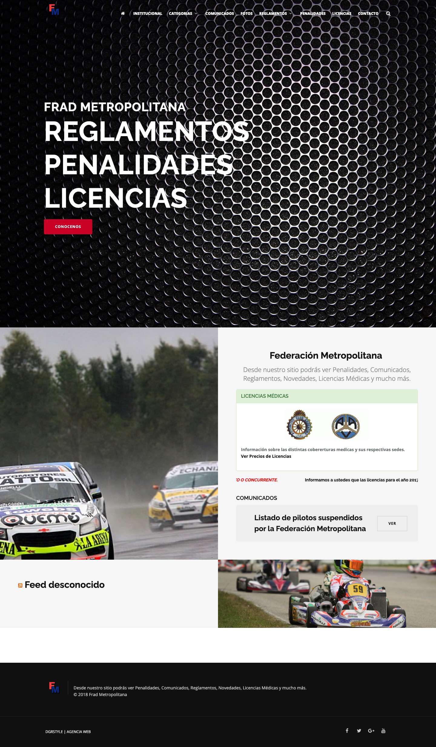 Frad Metropolitana – El Sitio del Automovilismo Argentino - Full Screenshot