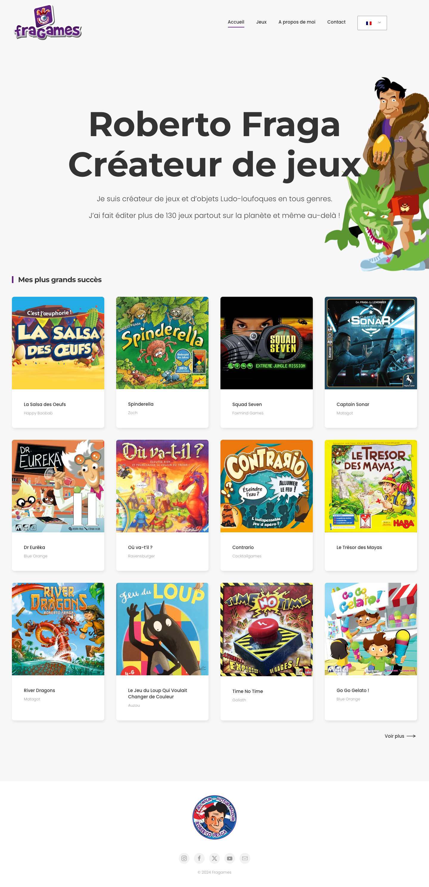 Accueil - Fragames - Full Screenshot