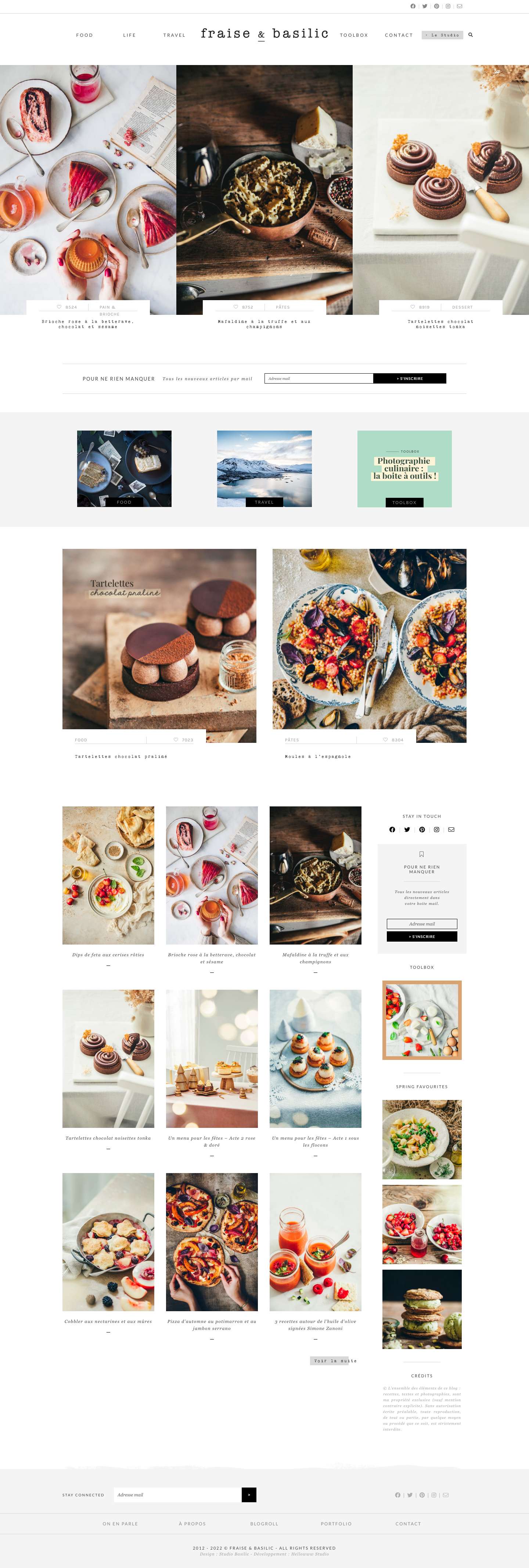 Fraise & Basilic - Conteuse d'histoires gourmandes - Full Screenshot