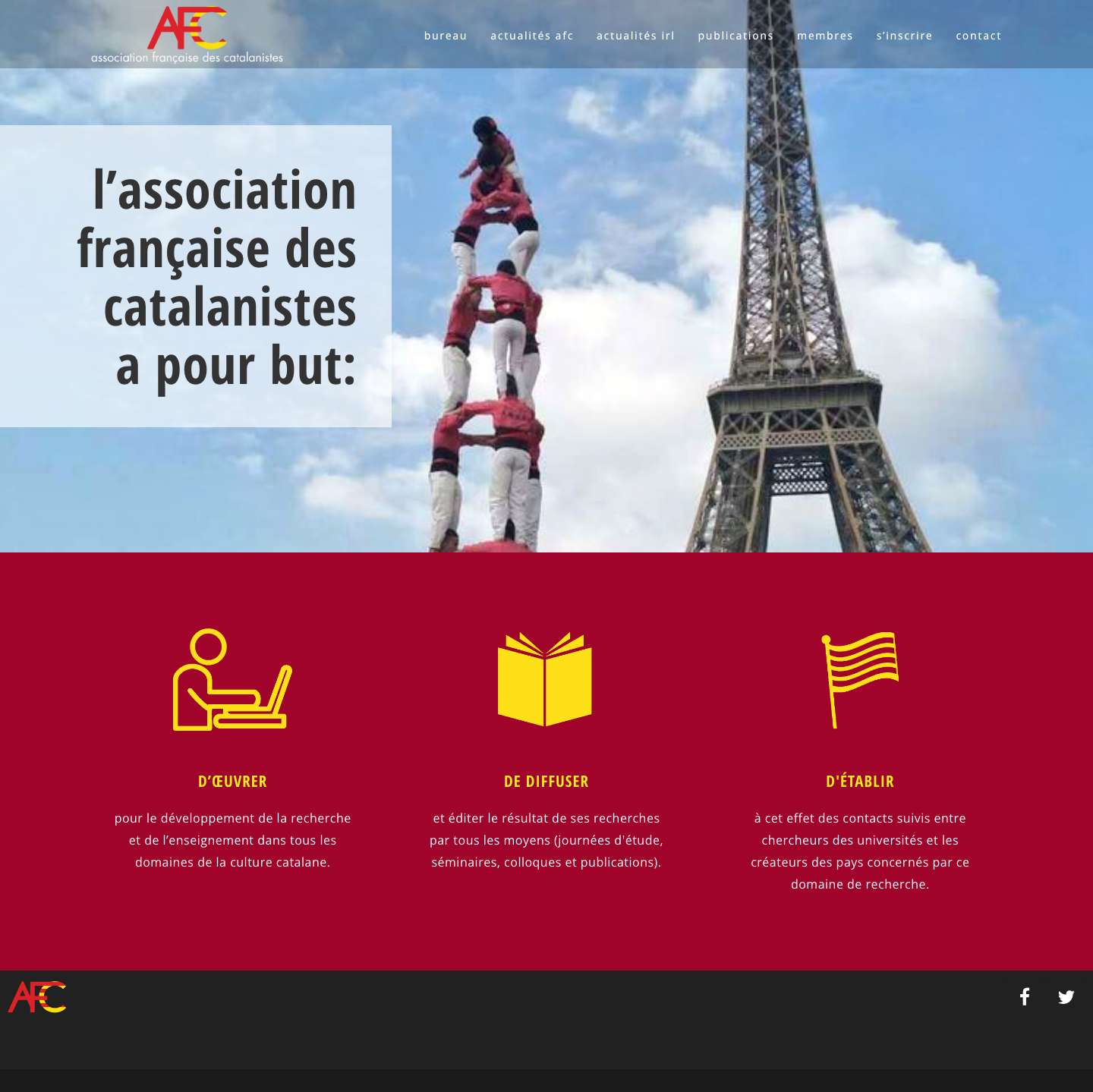 l'Association Française des Catalanistes – l'Association Française des Catalanistes - Full Screenshot