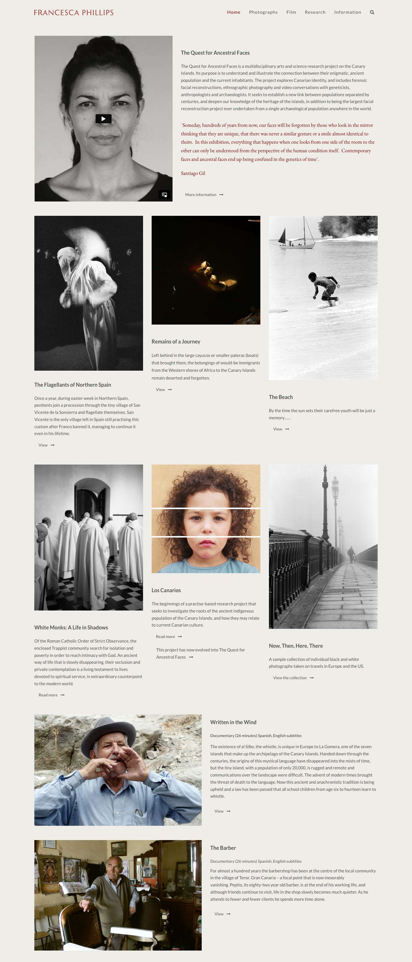 Francesca Phillips | Photographer, documentary maker - Full Screenshot