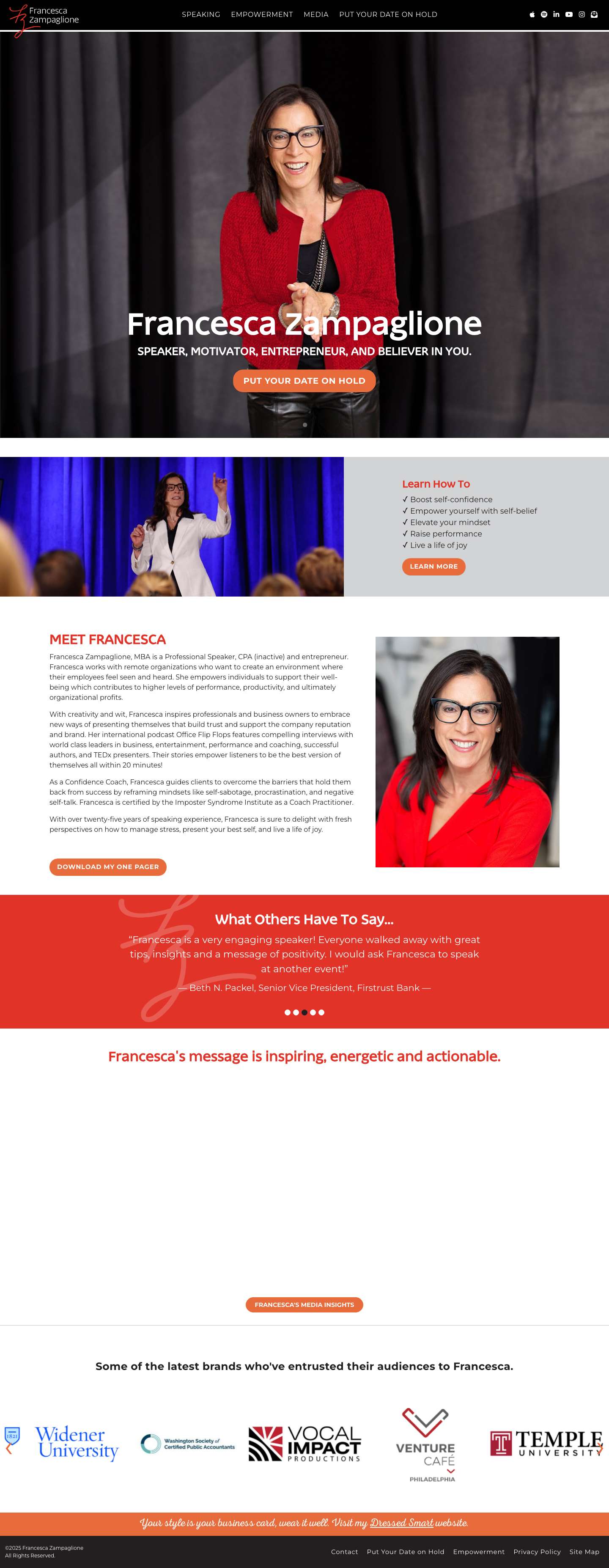 Francesca Zampaglione - Full Screenshot