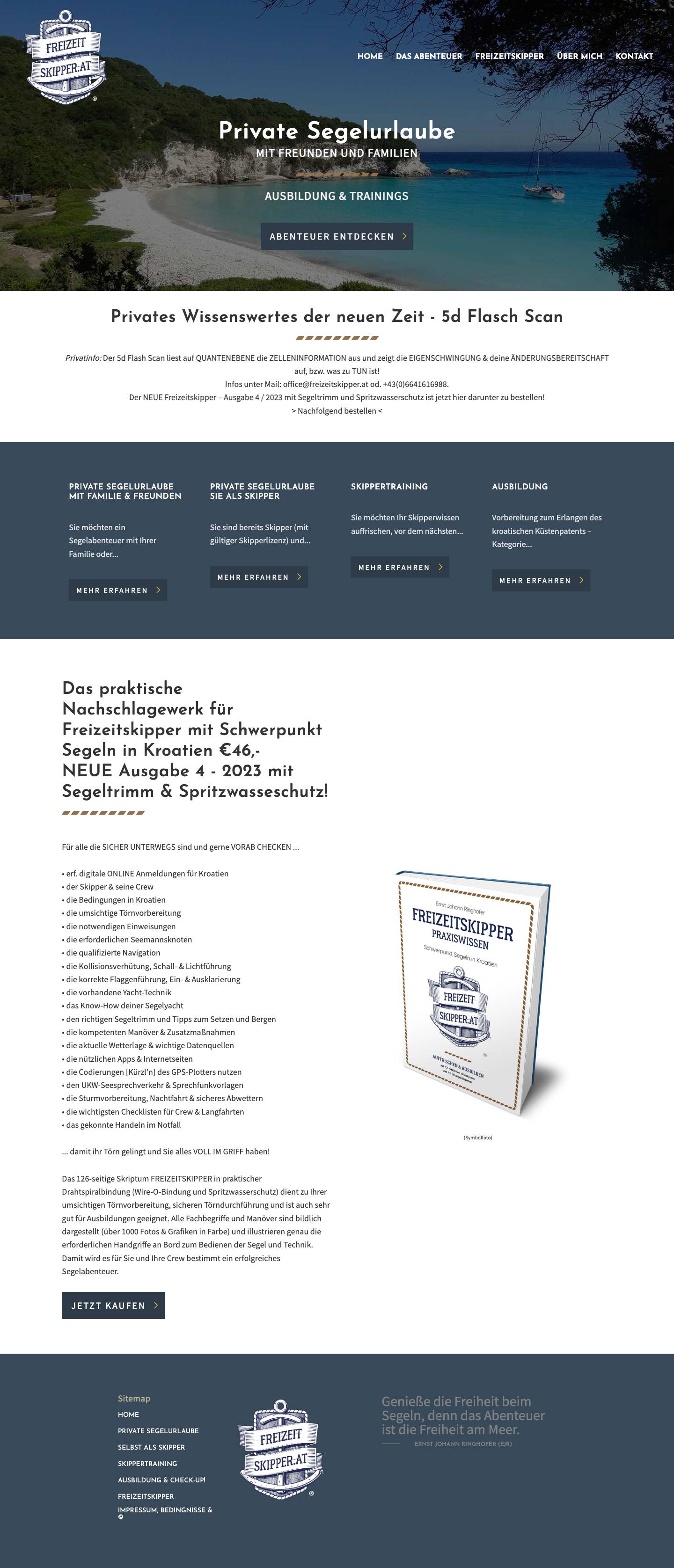 Home - Freizeitskipper - Full Screenshot