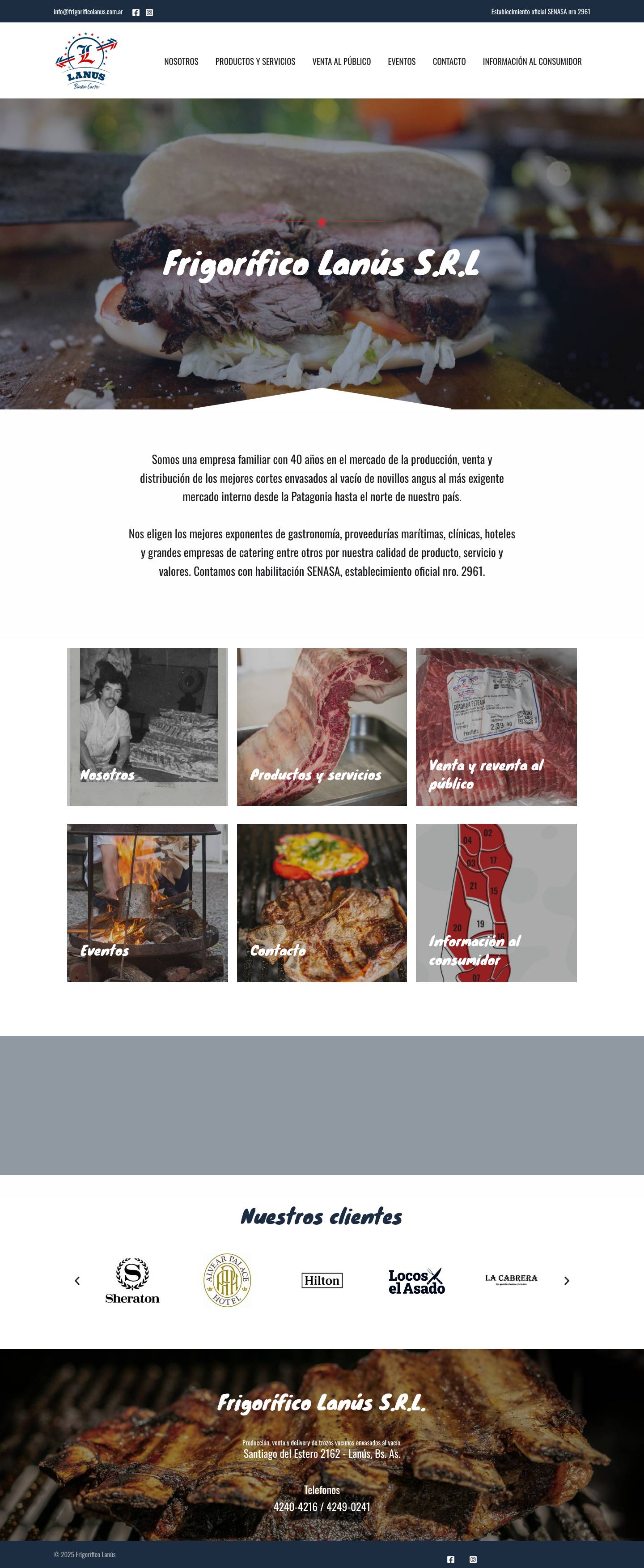 Frigorífico Lanús - Full Screenshot