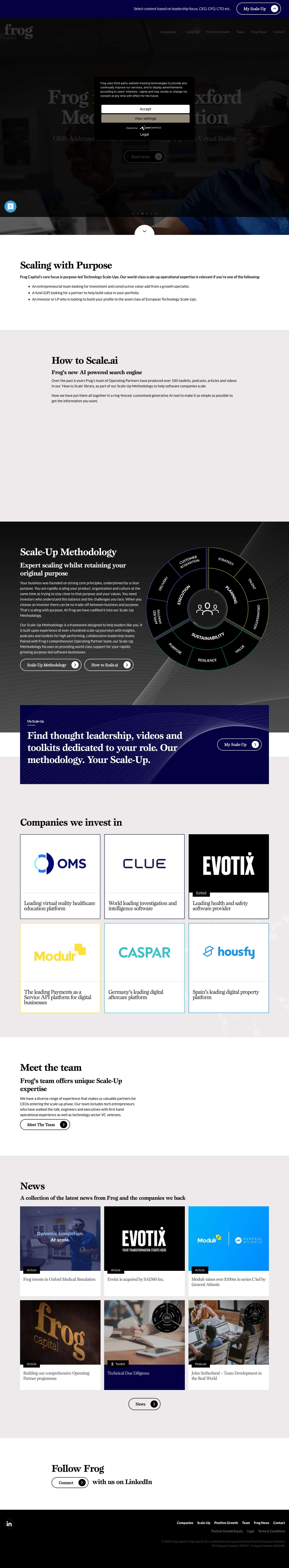 Growth Capital for purpose-driven European Software Scale-Ups - Full Screenshot