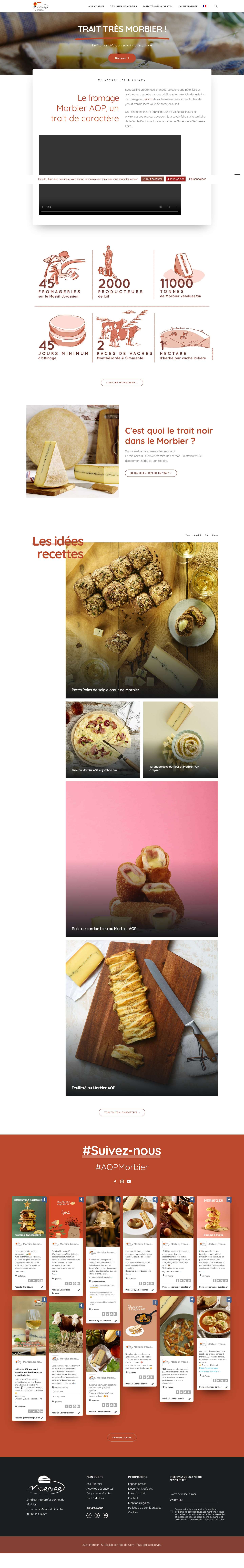 Le fromage Morbier AOP - Un trait de caractère du massif jurassien - Full Screenshot