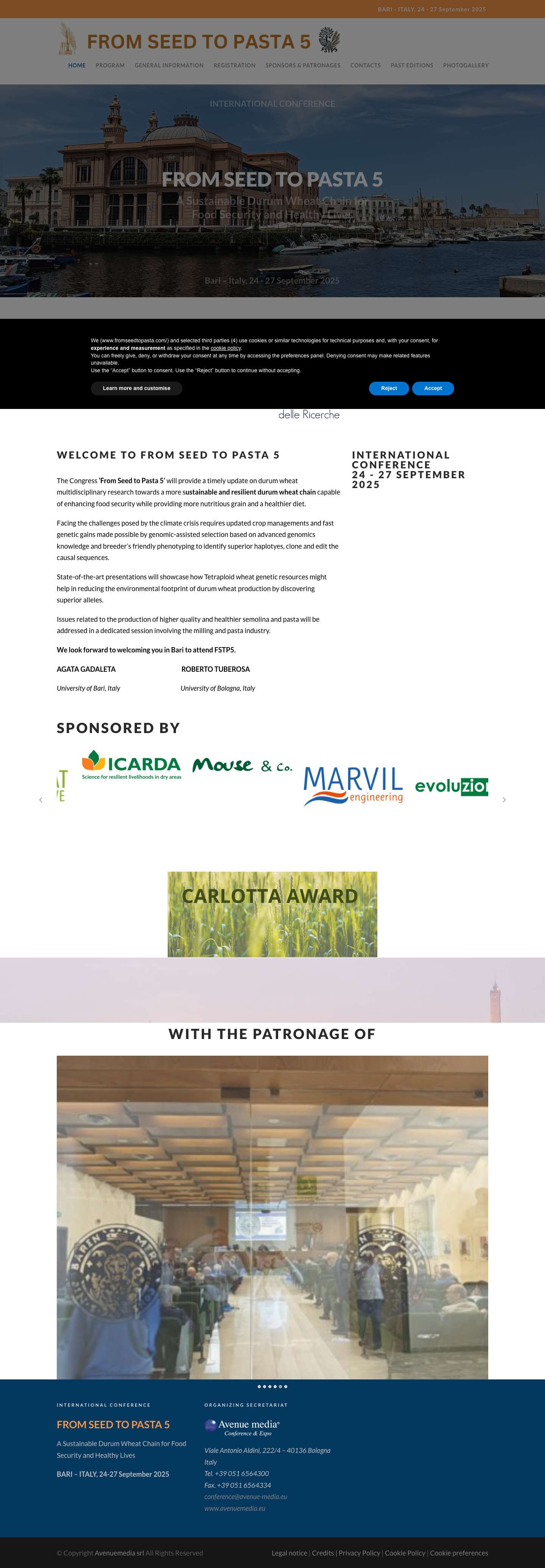 From Seed to Pasta V FSTP5 Bari - Full Screenshot