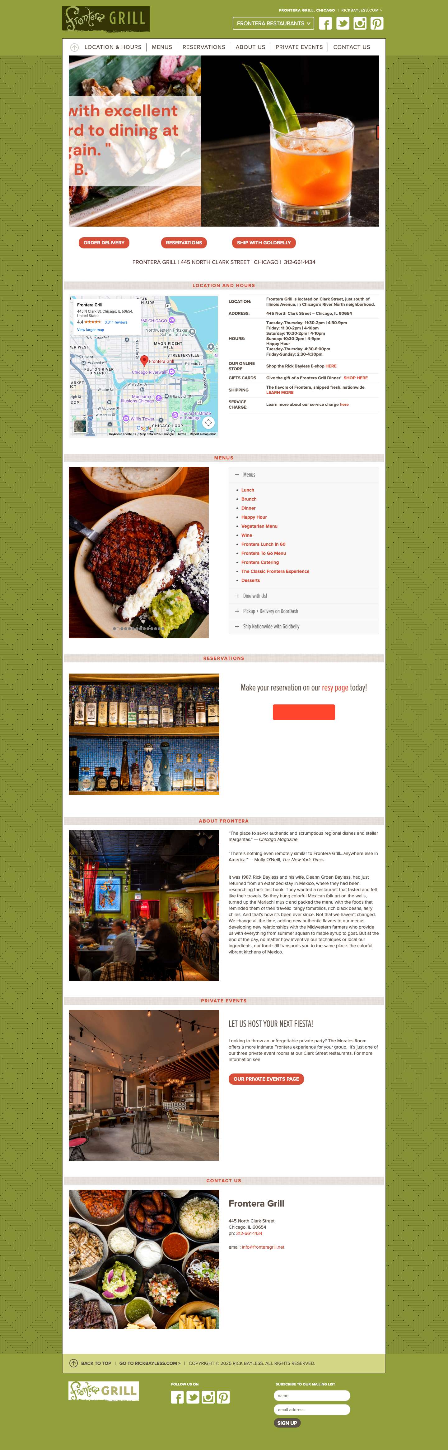 Frontera Grill | Nationwide Shipping - Full Screenshot