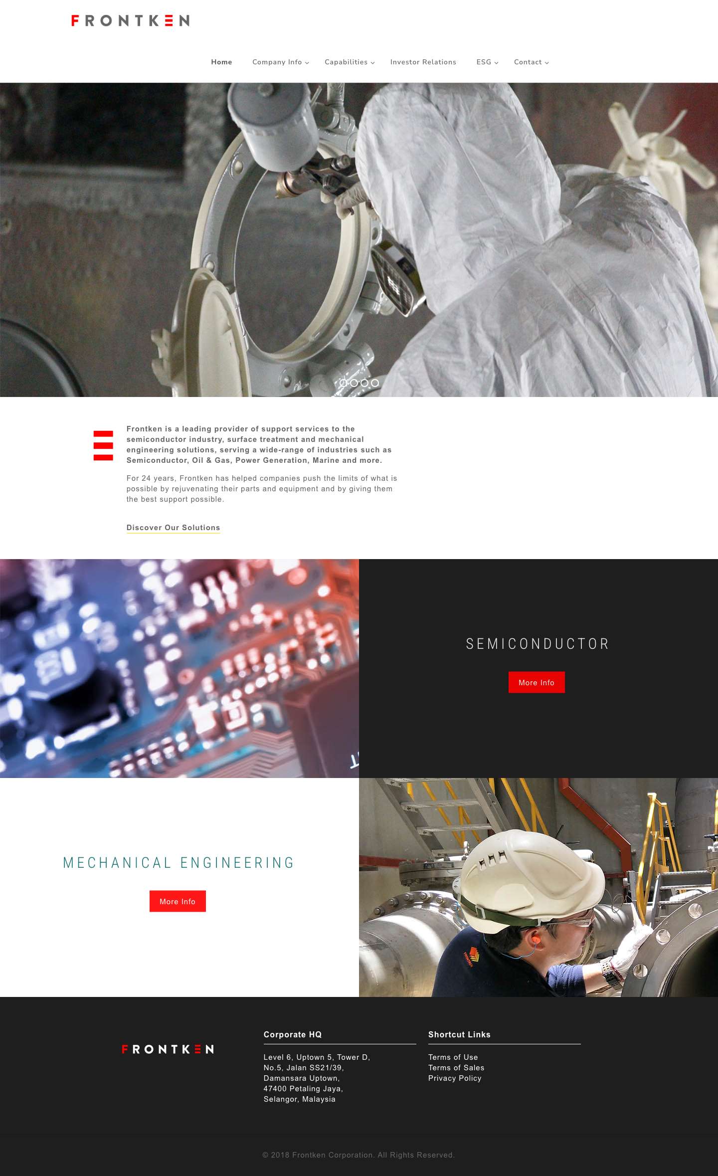 Frontken Corporation – Leading Technology and Innovation - Full Screenshot