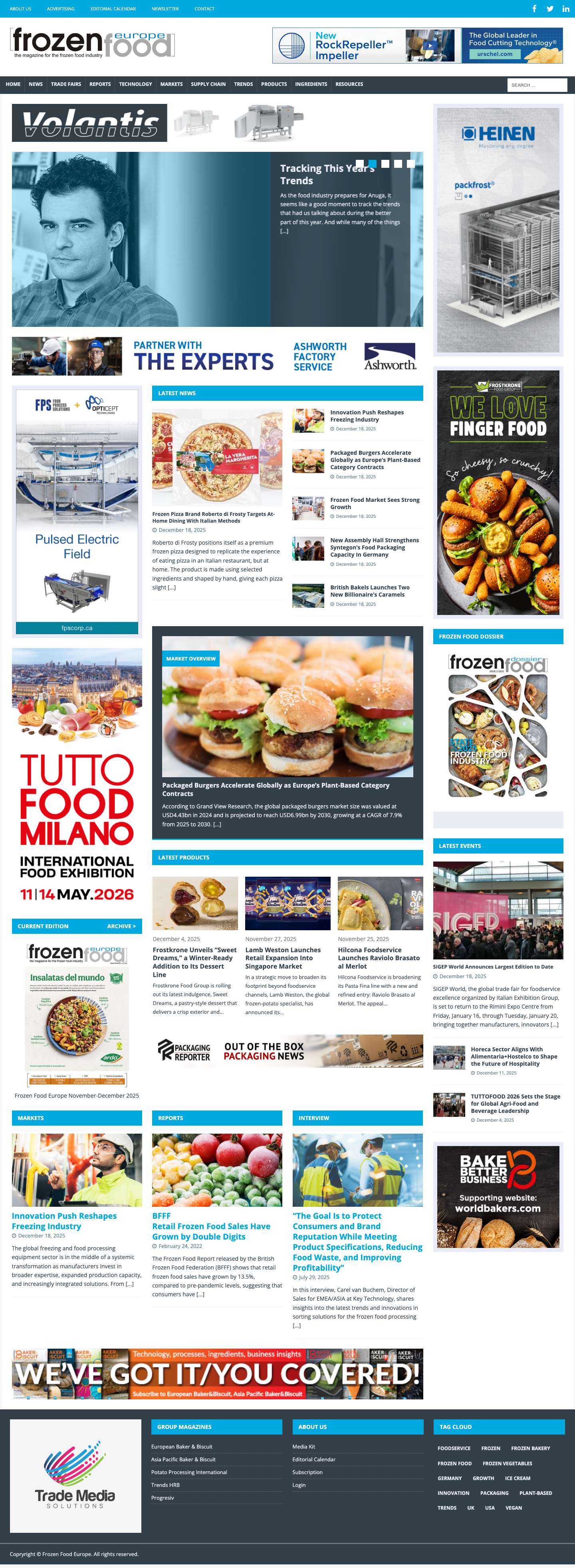 Homepage - Frozen Food Europe - Full Screenshot