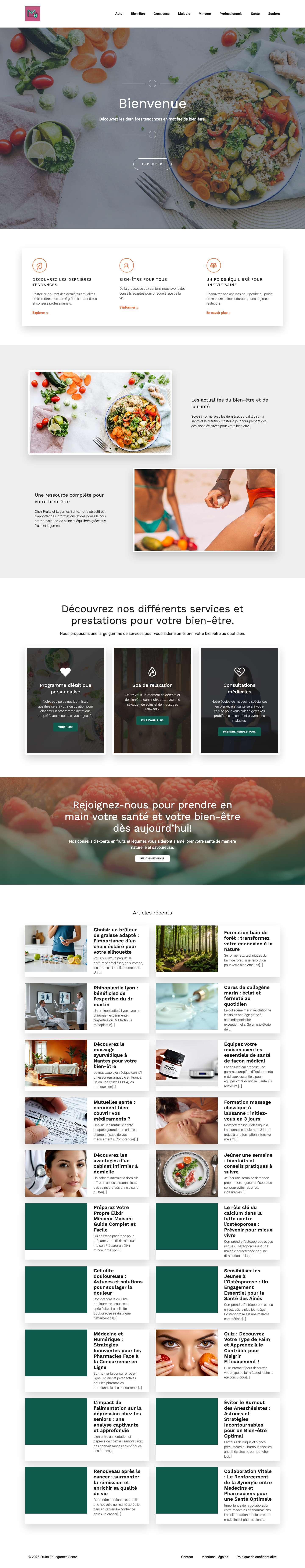Fruits et Legumes Sante - Full Screenshot