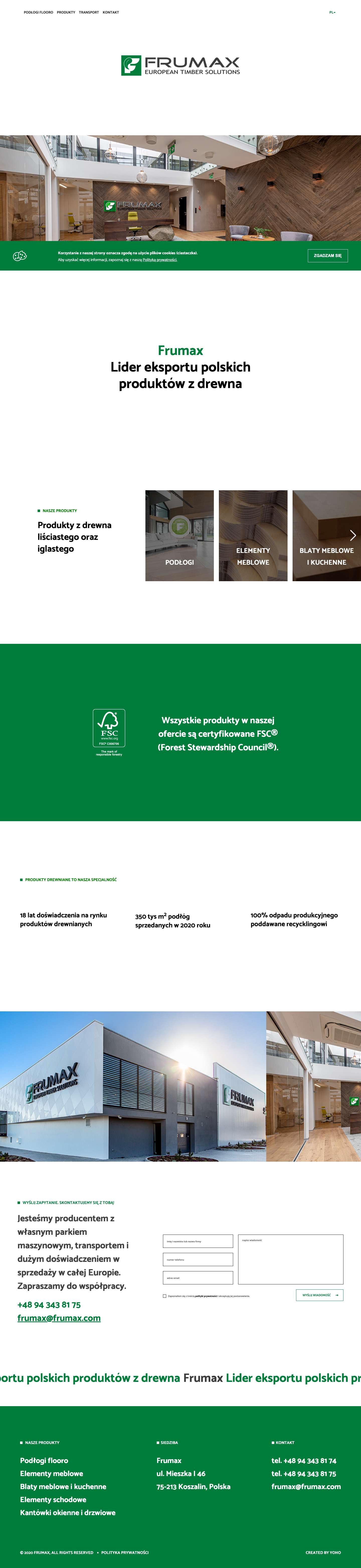 Frumax – European Timber Solutions - Full Screenshot