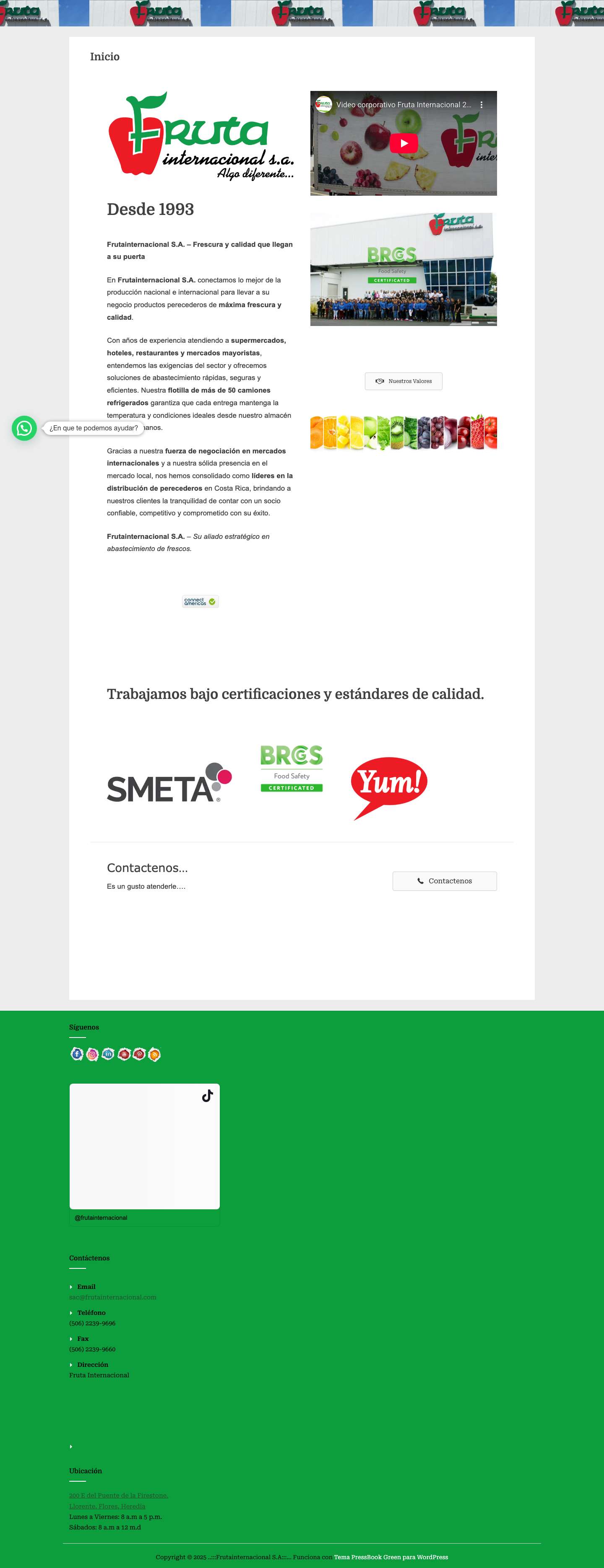 ..:::Frutainternacional S.A:::.. - Full Screenshot