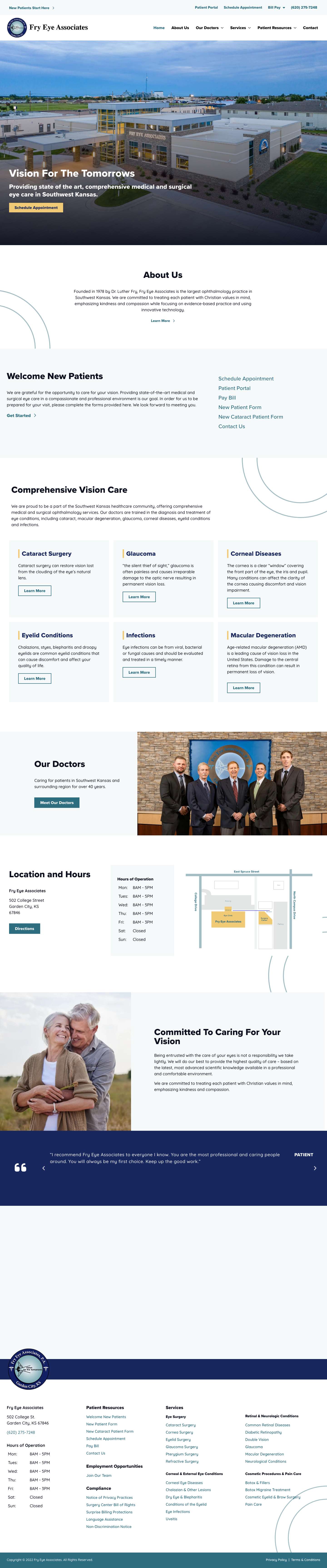 Comprehensive Vision Care - Medical and Surgical Eye Care - Full Screenshot