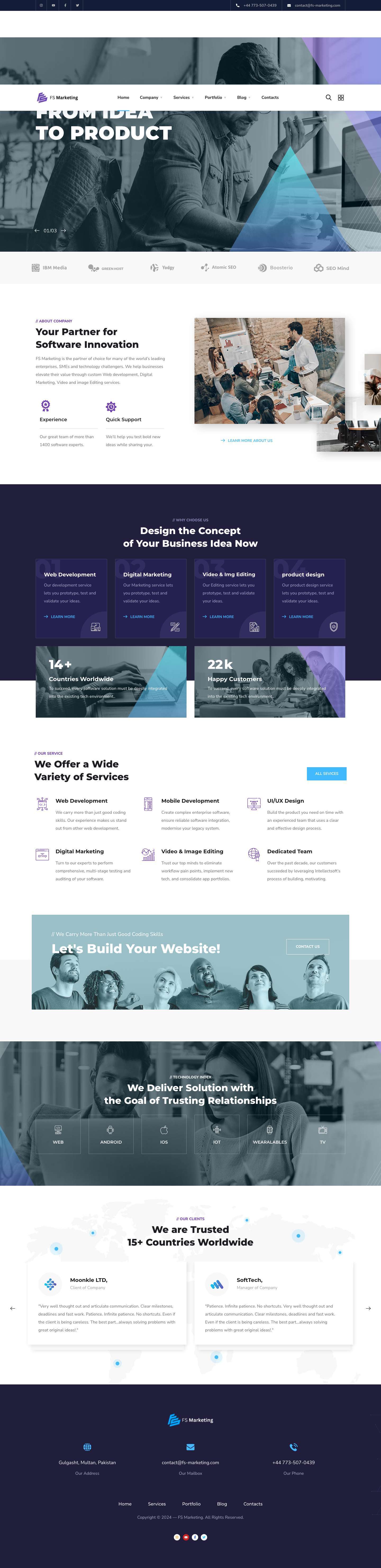 Home - FS Marketing - Full Screenshot