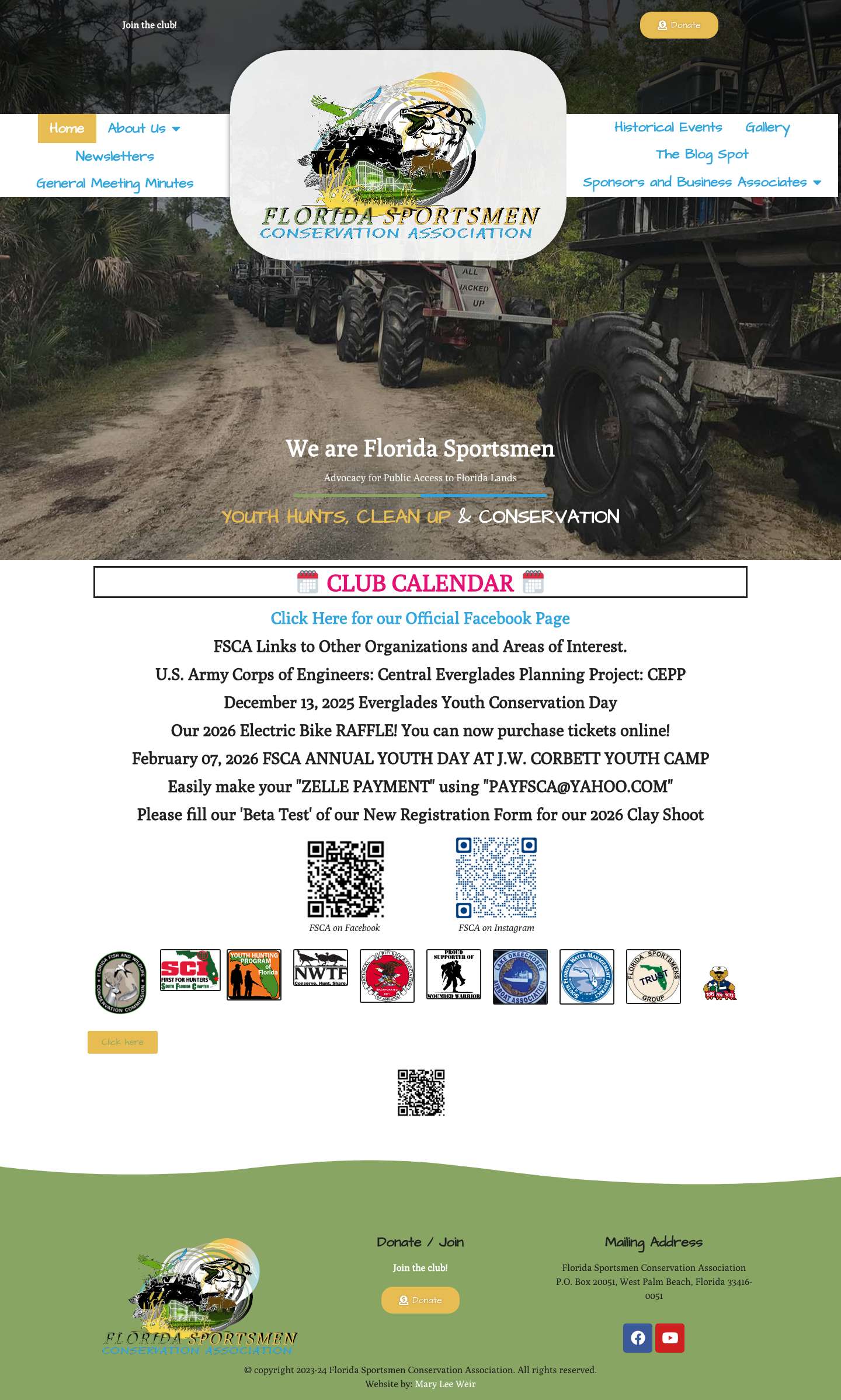 Florida Sportsmen Conservation Association – Protecting Florida Sportsman's Future Today! - Full Screenshot