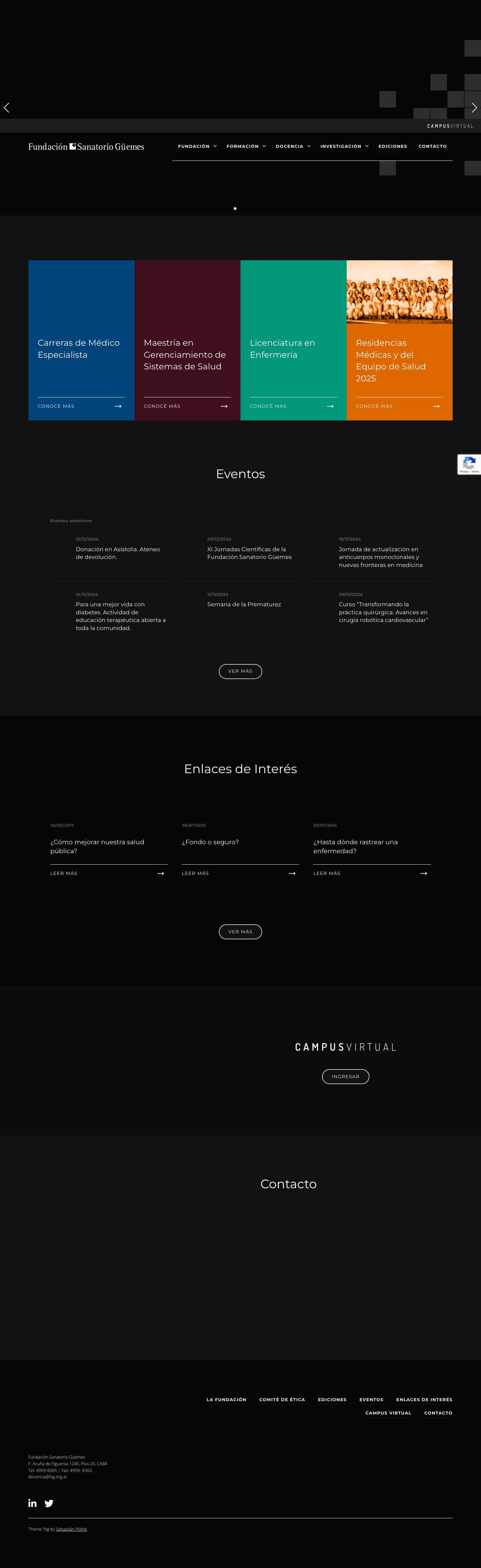 Fundación Sanatorio Güemes - Full Screenshot